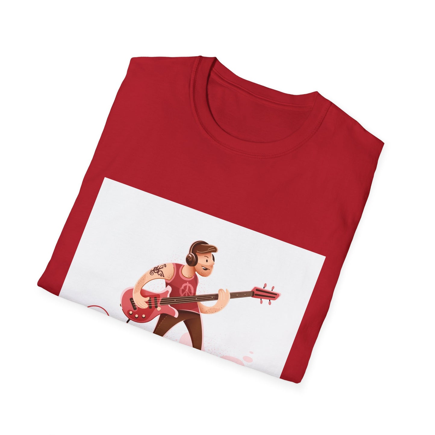 Bass Guitarist Graphic T-Shirt — Retro Bass Player Design for Musicians & Music Lovers