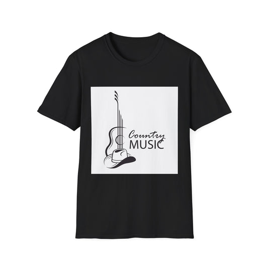 10%OFF at checkout! - Country Music Guitar Tee — Acoustic Guitar & Cowboy Hat Graphic Shirt