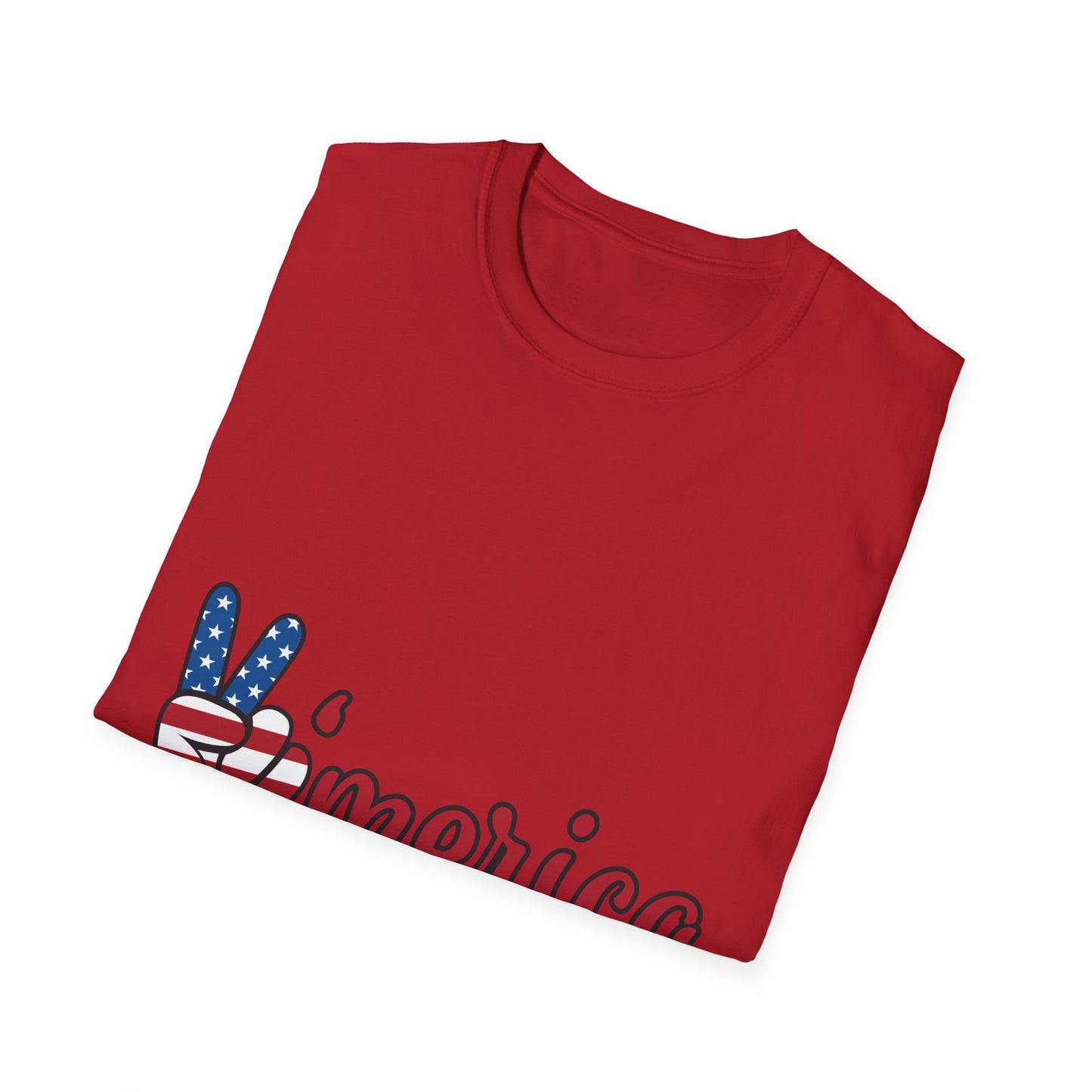 10%OFF at checkout! - 'Merica Flag Peace Sign T-Shirt — Patriotic 4th of July Tee