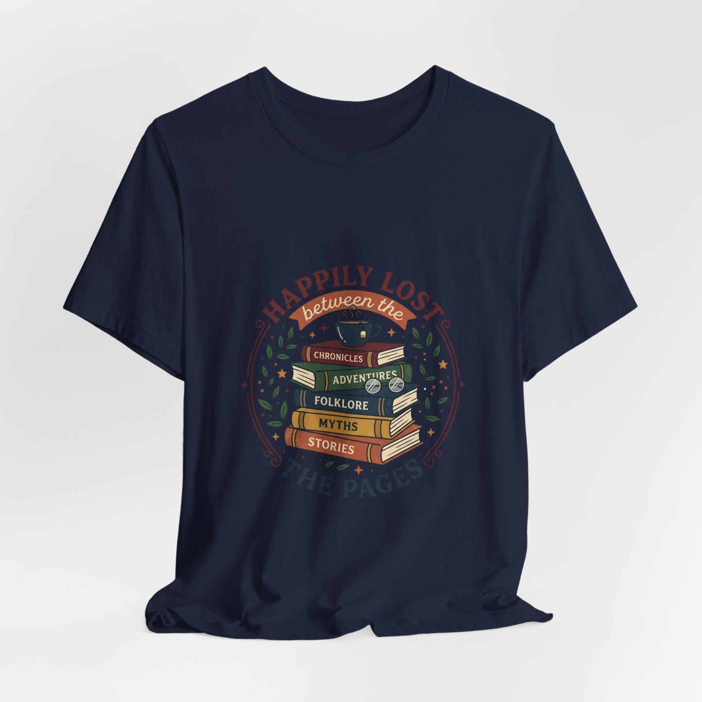 Happily Lost the Pages T-Shirt | Book Lover, Reading Shirt