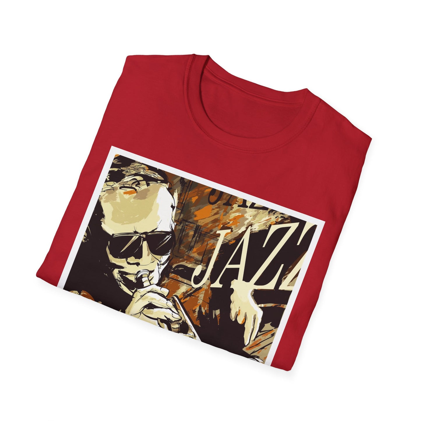Jazz Trumpet Graphic T-Shirt — Vintage Sax/Trumpet Music Tee