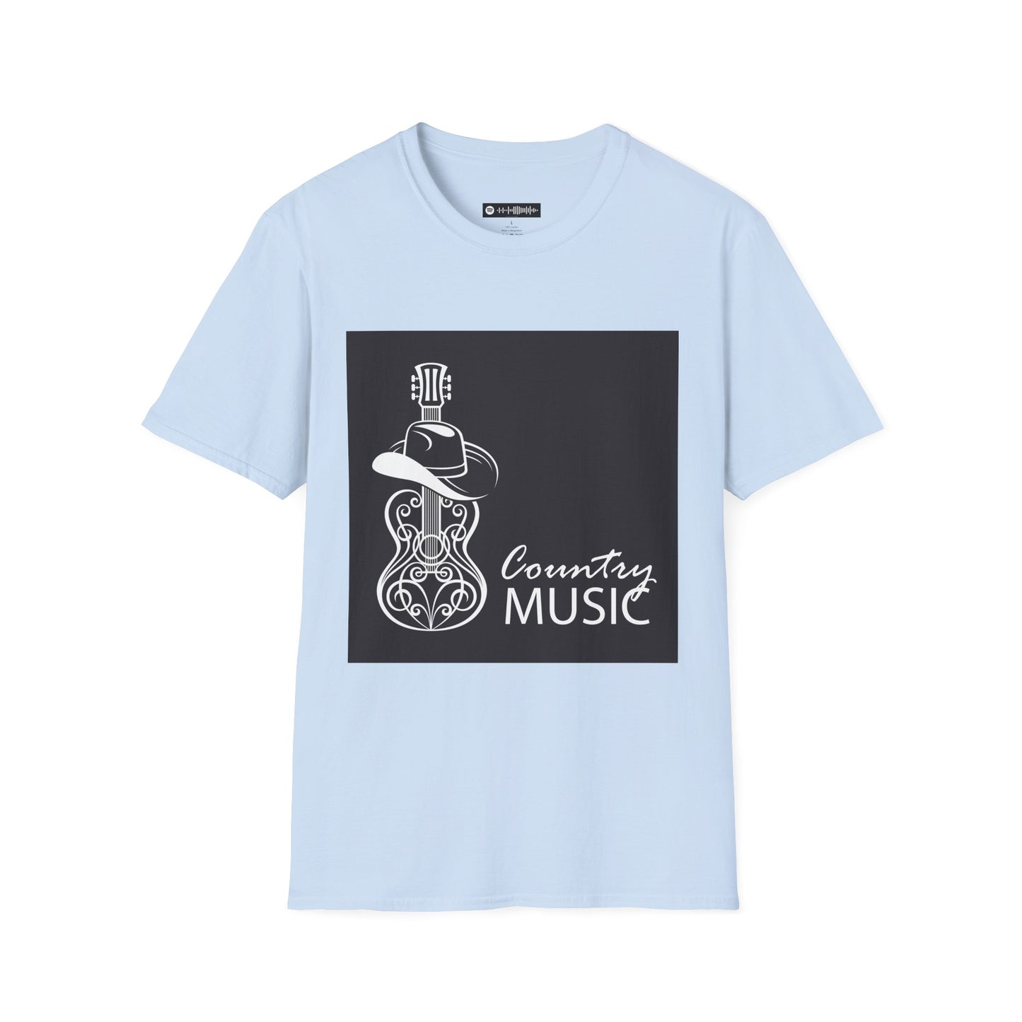 10% Off at checkout - Country Music T-Shirt — Guitar & Cowboy Hat Design