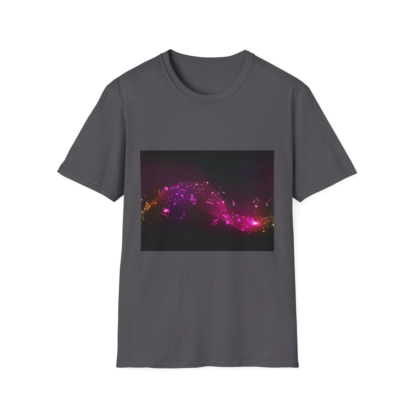 10%OFF at checkout! - Galaxy Wave T‑Shirt — Neon Pink Cosmic Landscape Tee