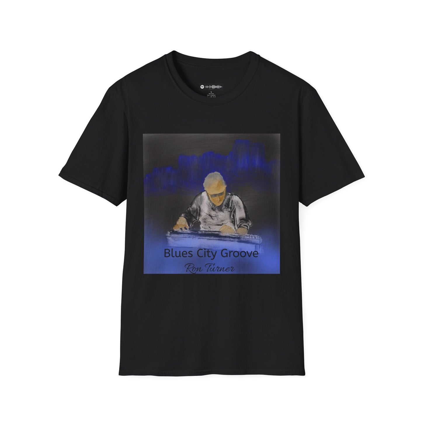 Blues City Groove, Steel Guitarist T-Shirt — Moody Nightclub Electronic Music Tee