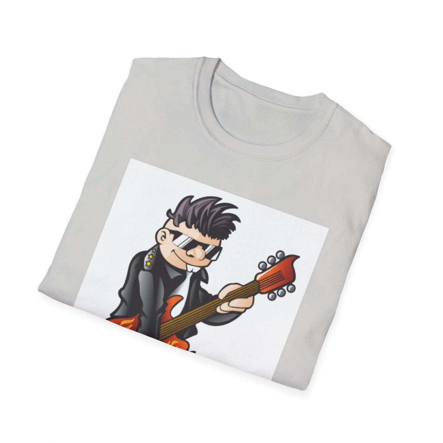 10%OFF at checkout! - Rock Guitarist T-Shirt — Cute Cartoon Electric Guitar Player Tee
