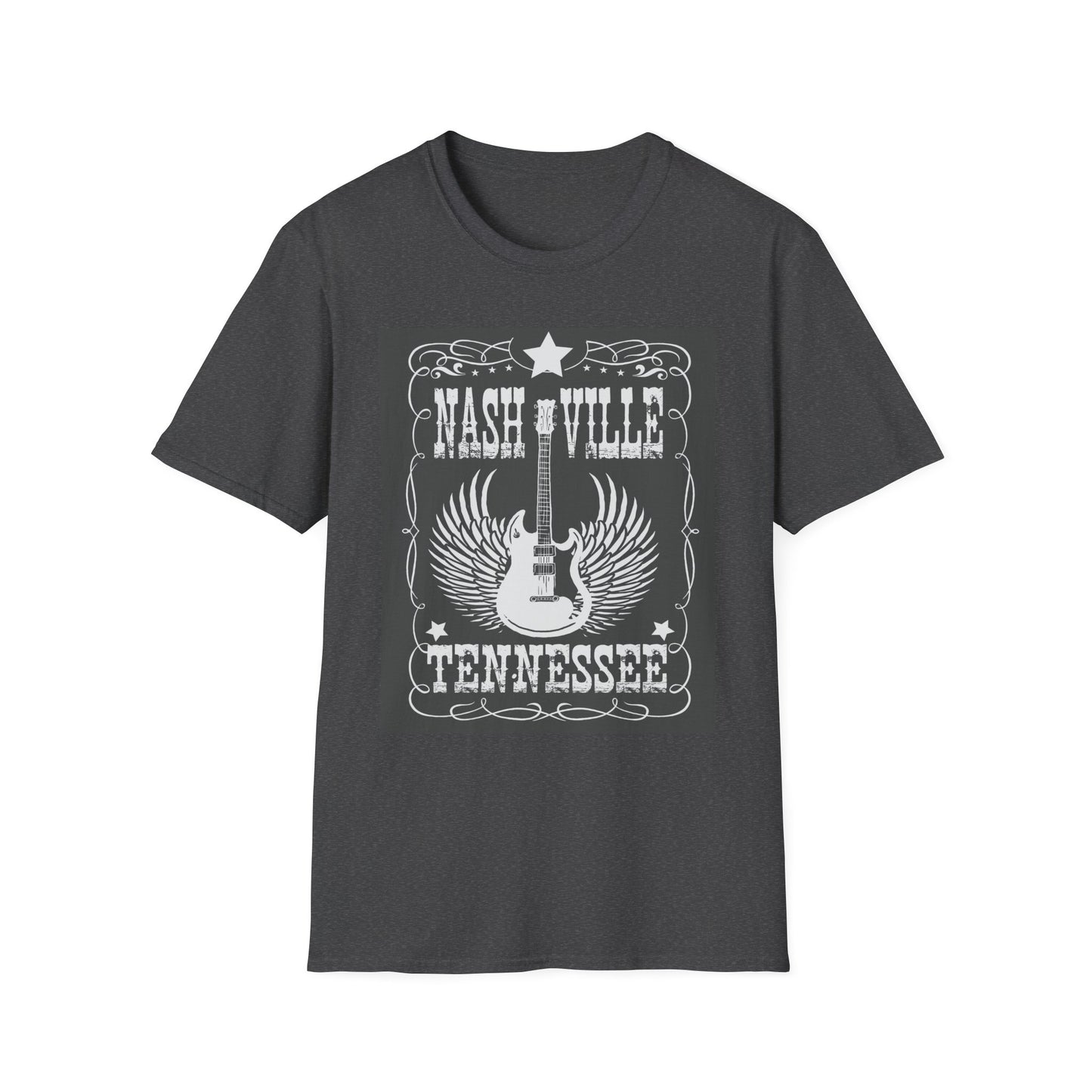 10%OFF at checkout! - Nashville Tennessee Guitar Wings T-Shirt