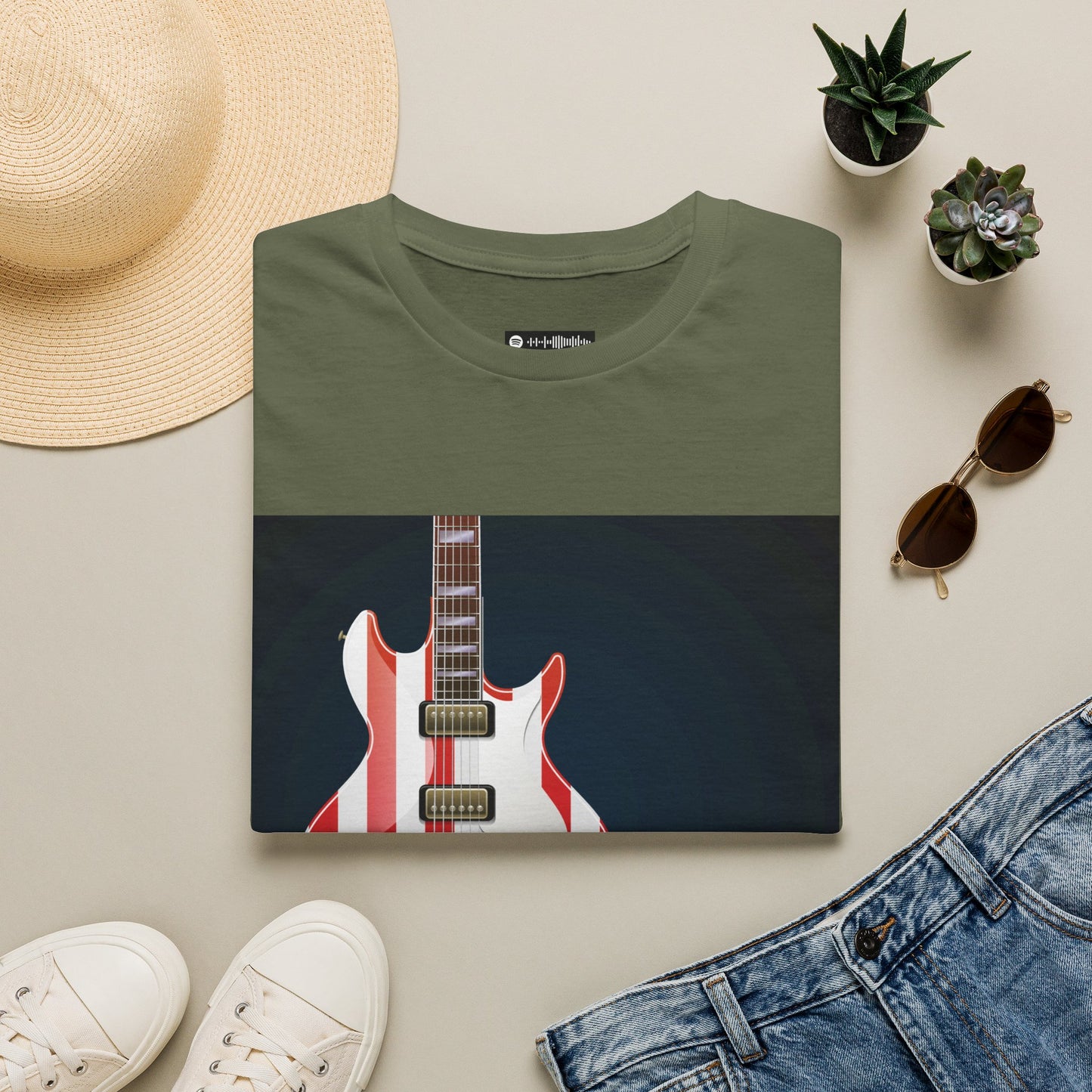 10% Off at checkout - American Flag Electric Guitar T-Shirt — Patriotic Rock Tee