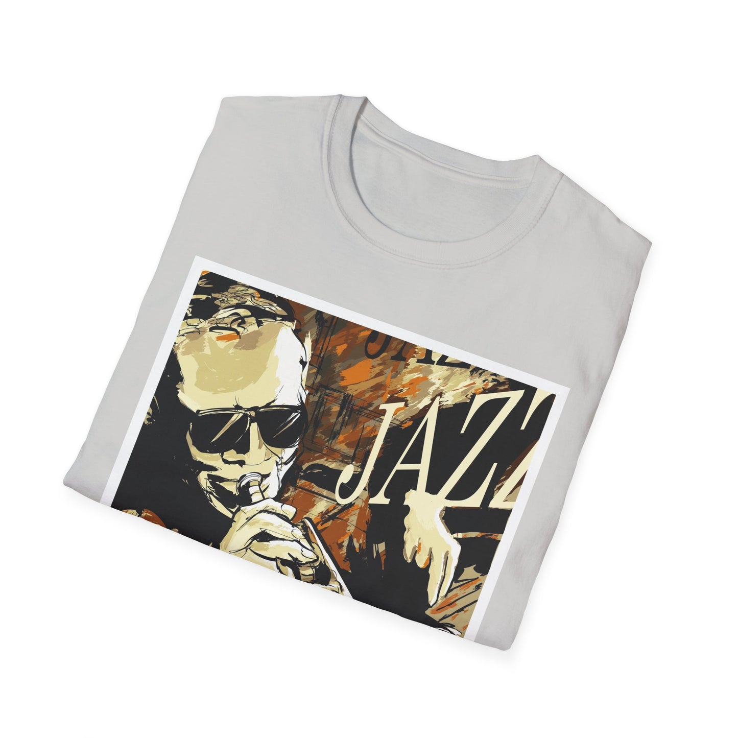 Jazz Trumpet Graphic T-Shirt — Vintage Sax/Trumpet Music Tee