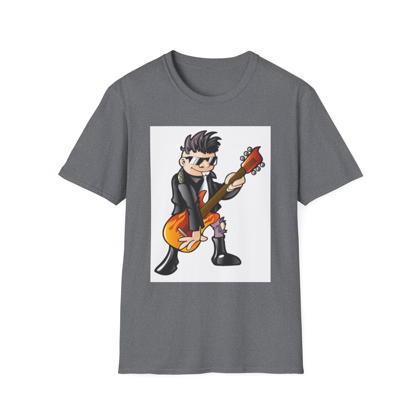 10%OFF at checkout! - Rock Guitarist T-Shirt — Cute Cartoon Electric Guitar Player Tee