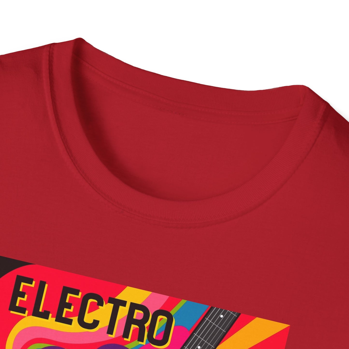 10%OFF at checkout! - Electro Guitar Poster T-Shirt — Retro Psychedelic Music Tee
