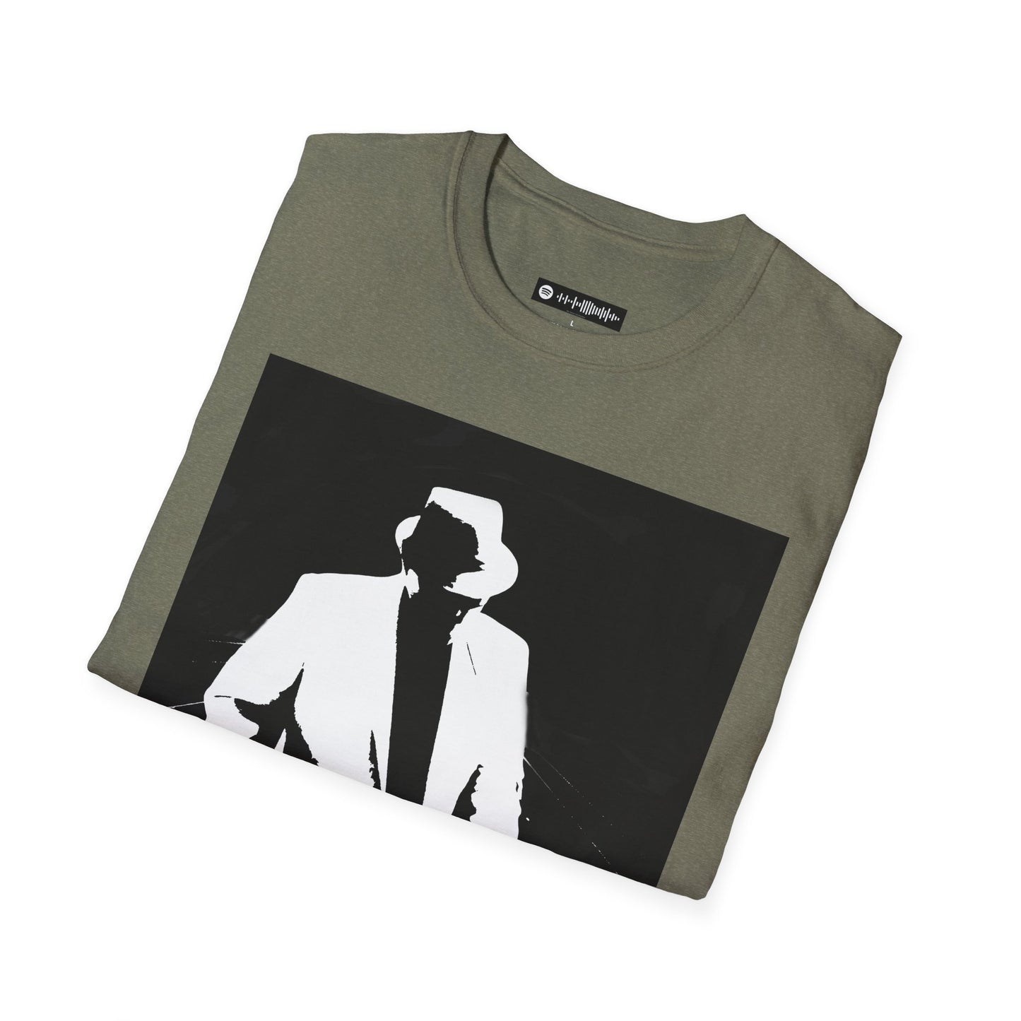 Slide Power Ron Turner Blues Artist Silhouette T-Shirt — Vintage Band Music Tee
