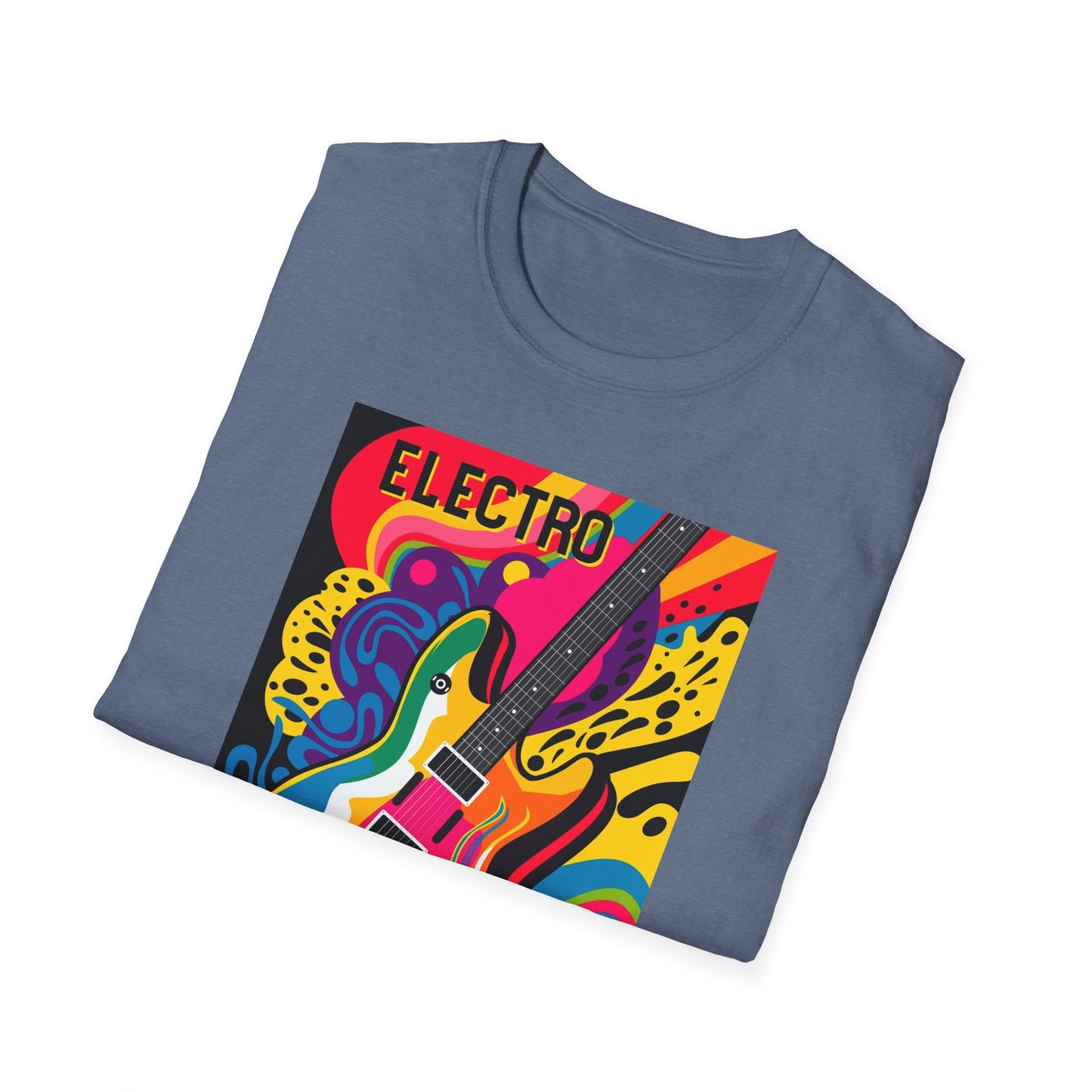 10%OFF at checkout! - Electro Guitar Poster T-Shirt — Retro Psychedelic Music Tee