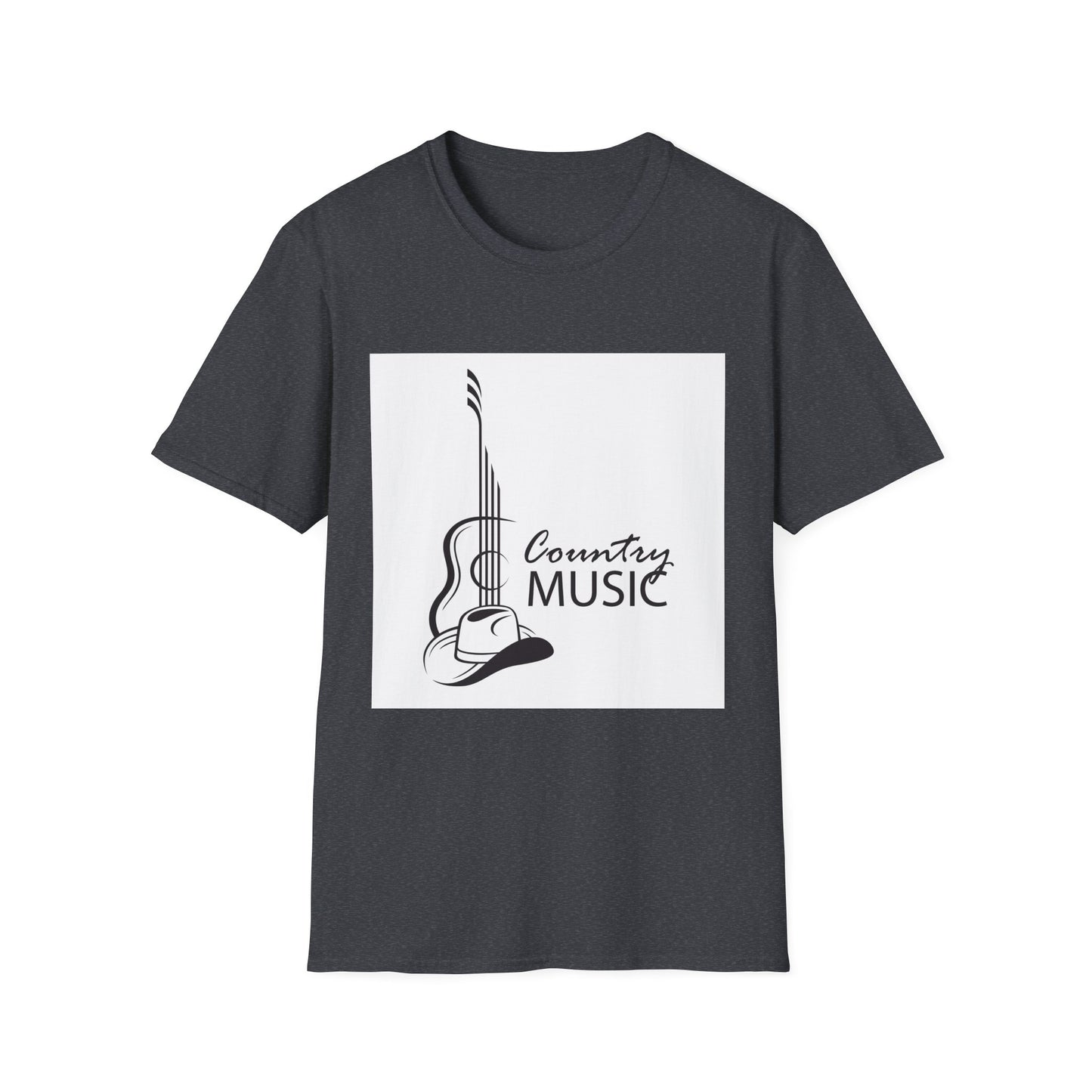 10%OFF at checkout! - Country Music Guitar Tee — Acoustic Guitar & Cowboy Hat Graphic Shirt