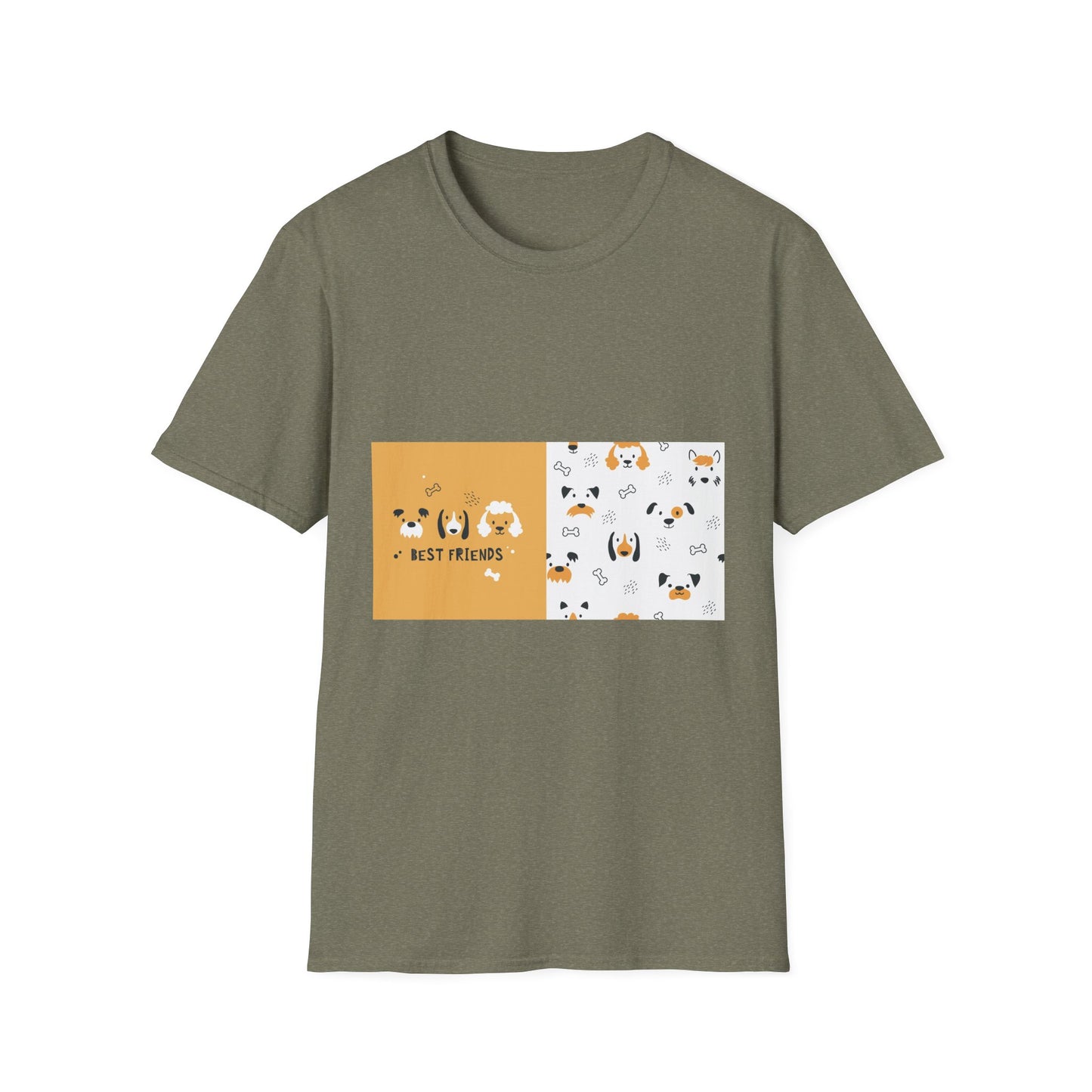 10%OFF at checkout! - Dog Best Friends T-Shirt — Cute Corgi & Puppy Pattern Tee