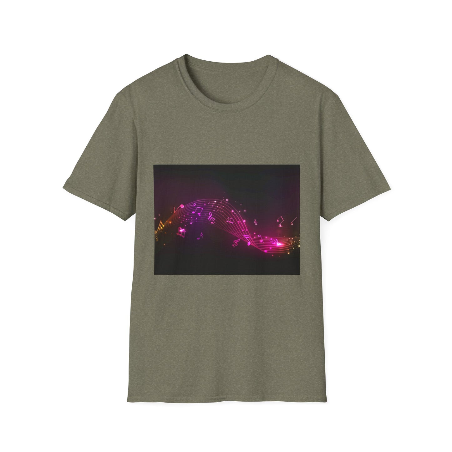 10%OFF at checkout! - Galaxy Wave T‑Shirt — Neon Pink Cosmic Landscape Tee