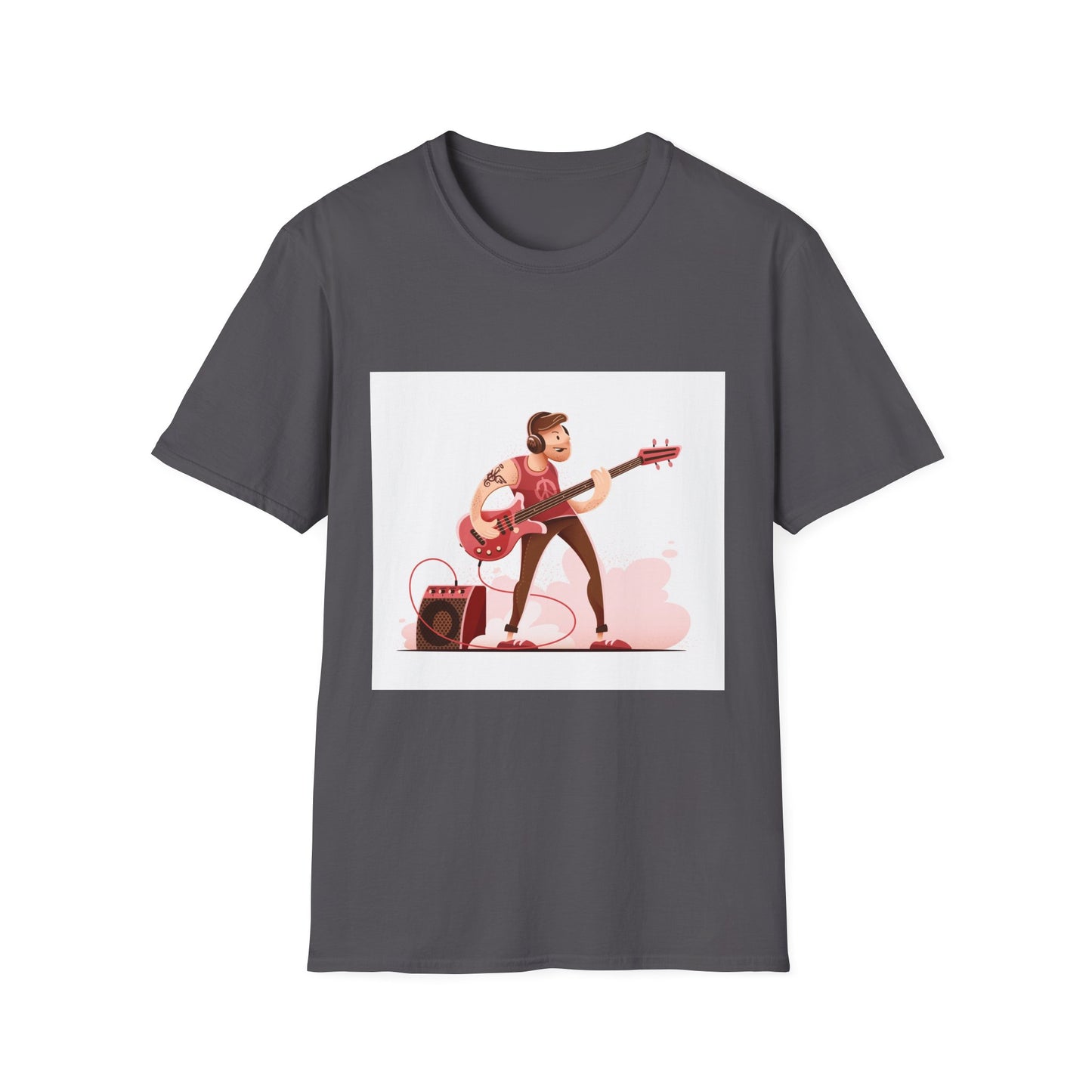 Bass Guitarist Graphic T-Shirt — Retro Bass Player Design for Musicians & Music Lovers