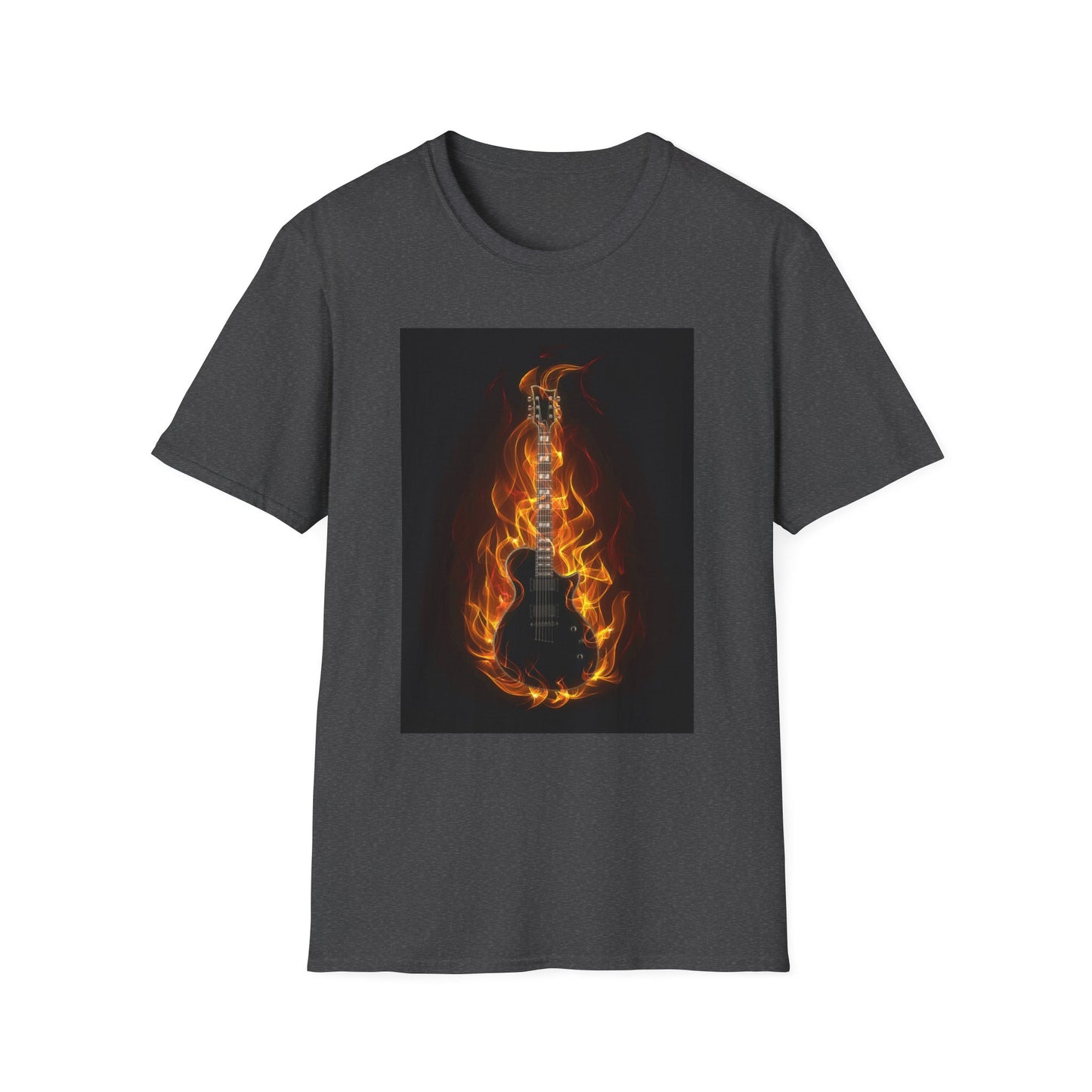 10%OFF at checkout! - Flaming Electric Guitar T-Shirt