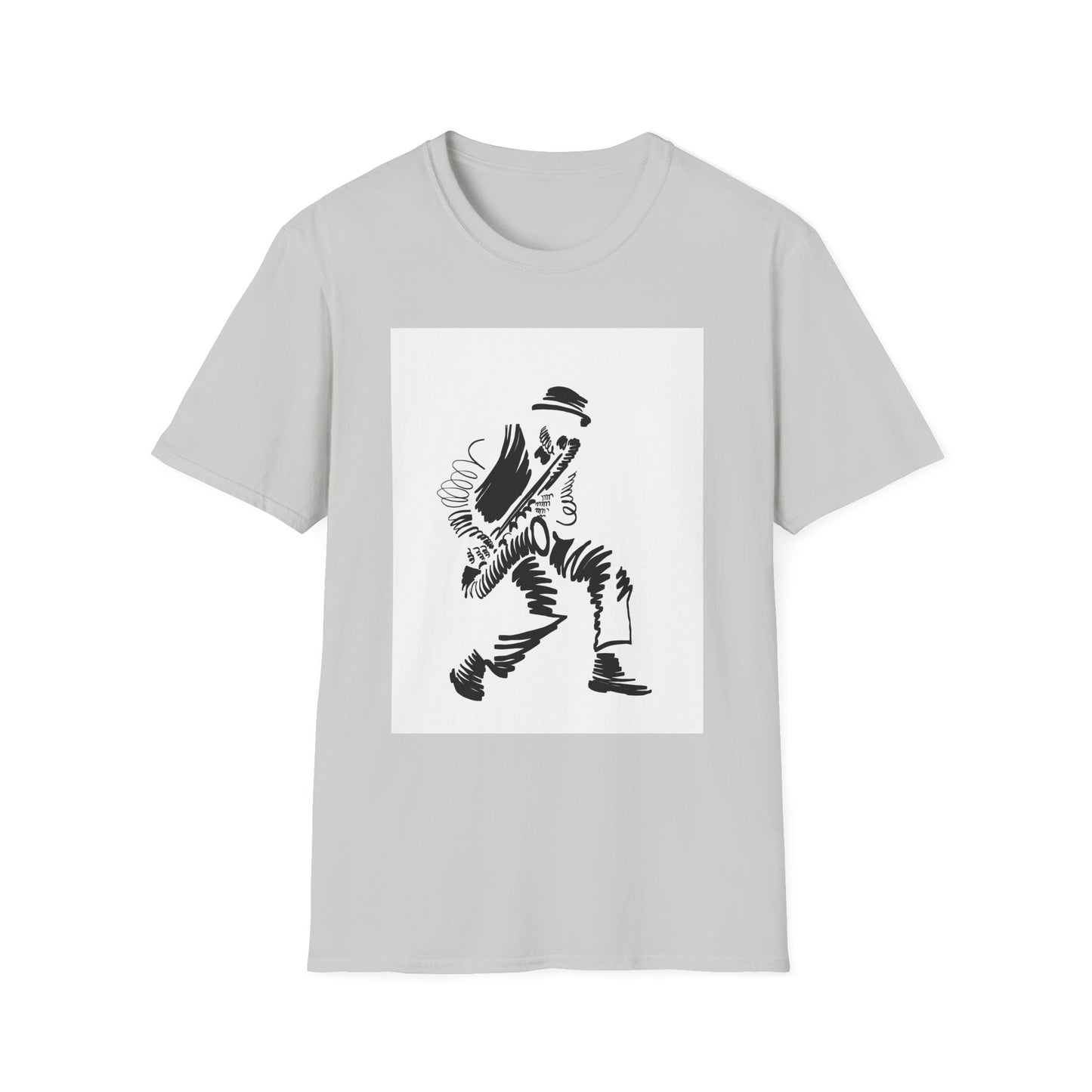 10%OFF at checkout! - Saxophone Player Graphic T-Shirt — Jazz Musician Silhouette Tee