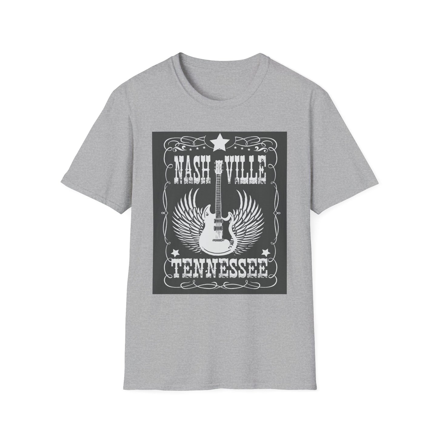 10%OFF at checkout! - Nashville Tennessee Guitar Wings T-Shirt