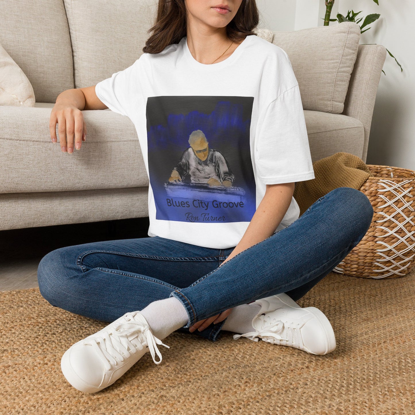 Blues City Groove, Steel Guitarist T-Shirt — Moody Nightclub Electronic Music Tee