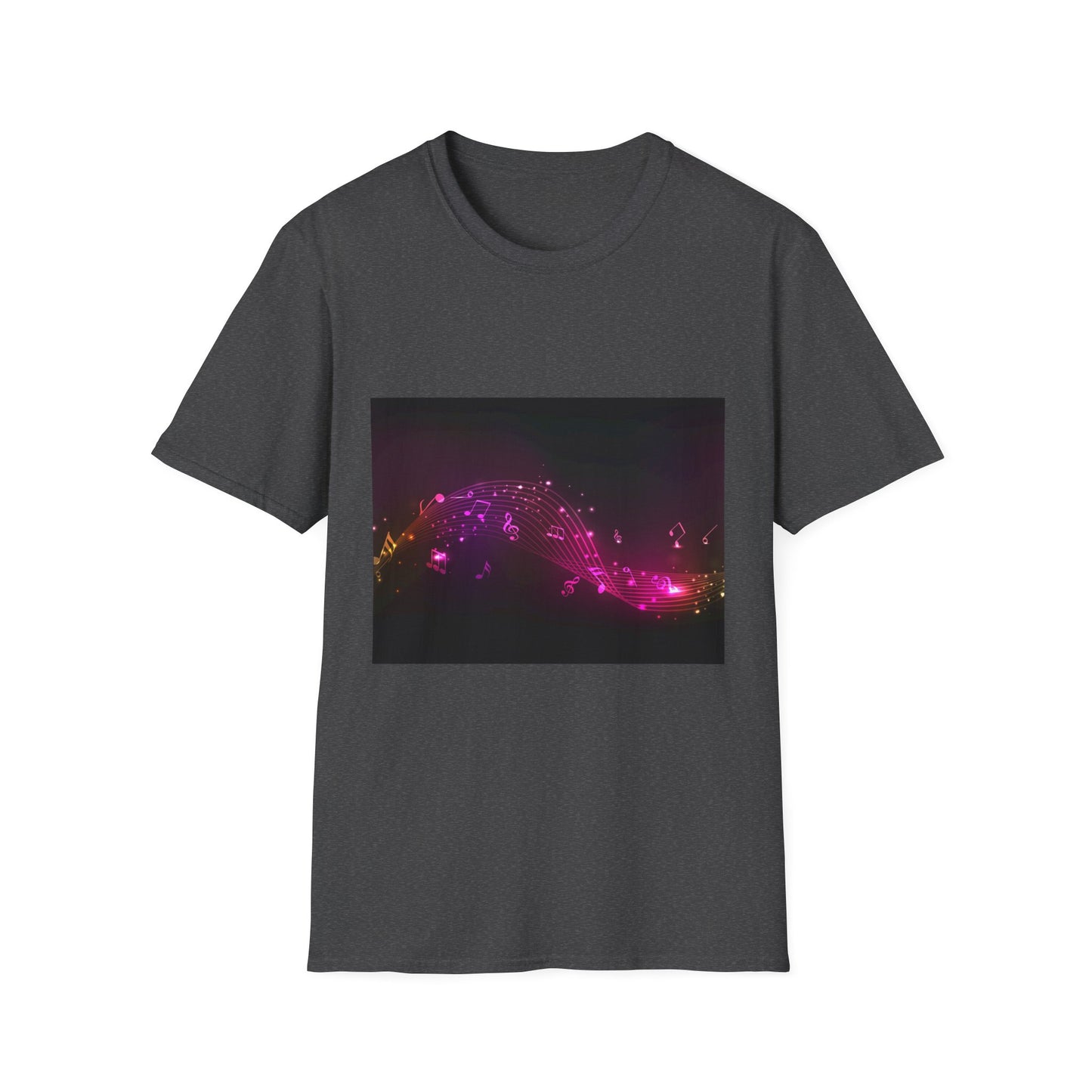 10%OFF at checkout! - Galaxy Wave T‑Shirt — Neon Pink Cosmic Landscape Tee