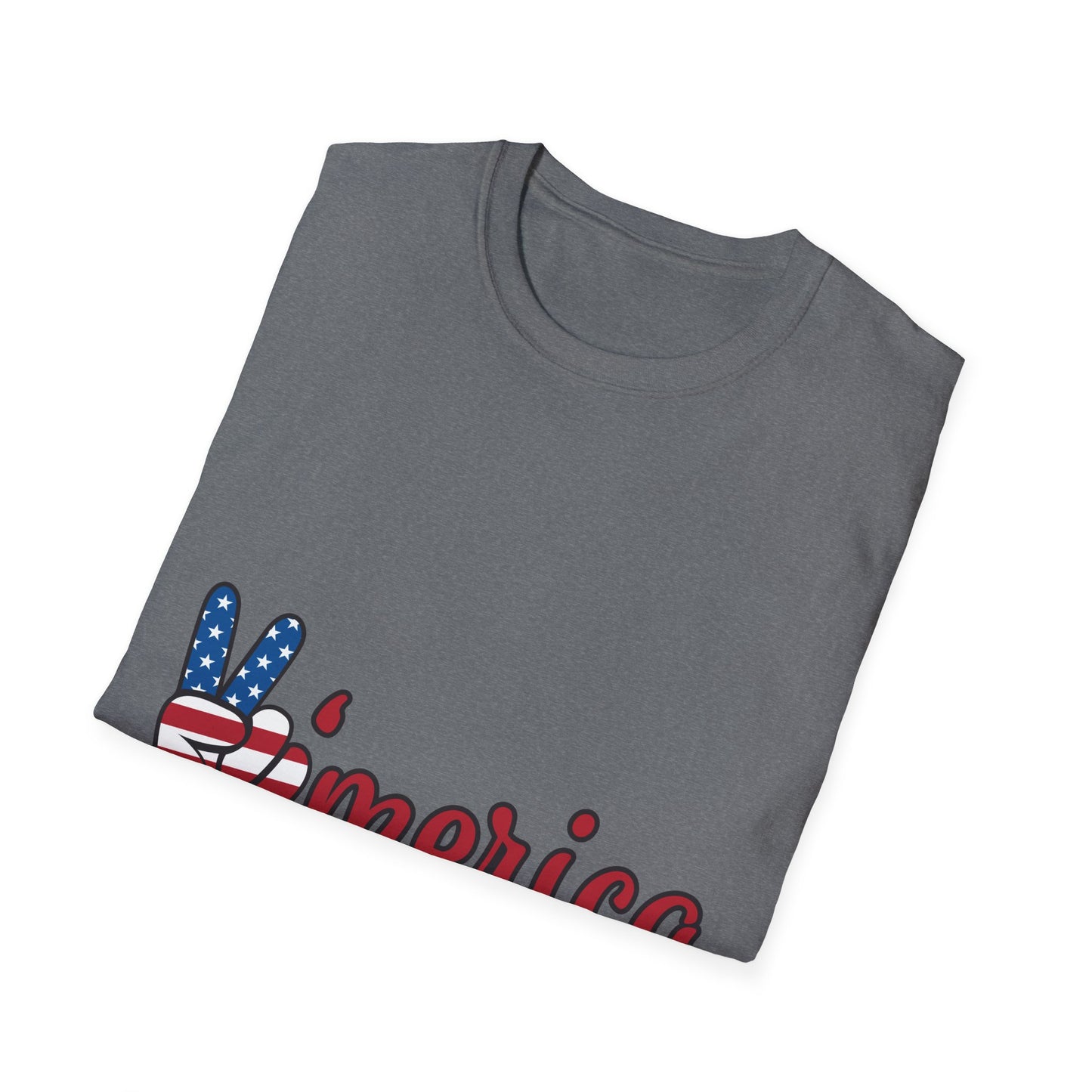 10%OFF at checkout! - 'Merica Flag Peace Sign T-Shirt — Patriotic 4th of July Tee
