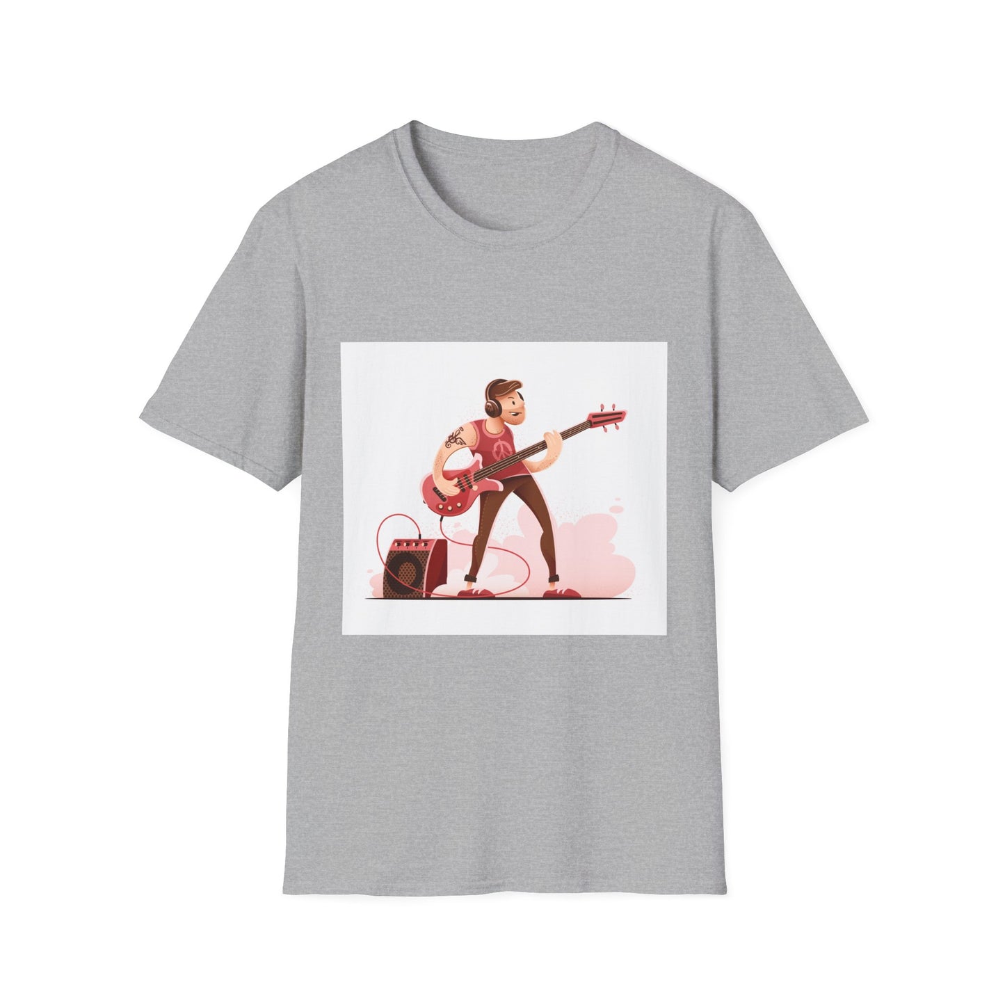Bass Guitarist Graphic T-Shirt — Retro Bass Player Design for Musicians & Music Lovers
