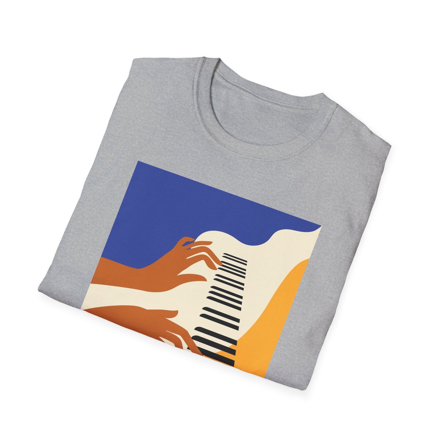 10%OFF at checkout! - Piano Hands Graphic T-Shirt — Abstract Music Art Tee