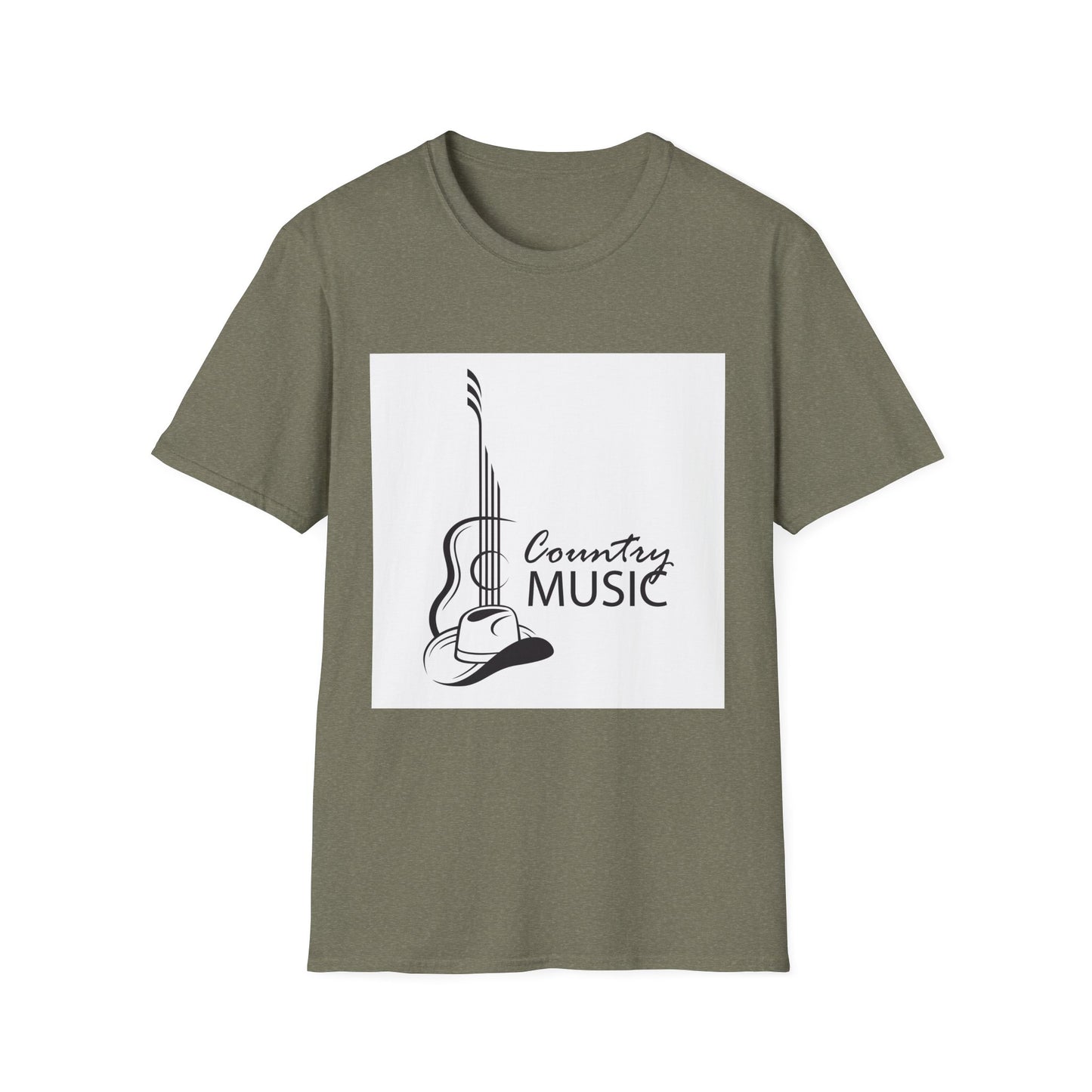 10%OFF at checkout! - Country Music Guitar Tee — Acoustic Guitar & Cowboy Hat Graphic Shirt