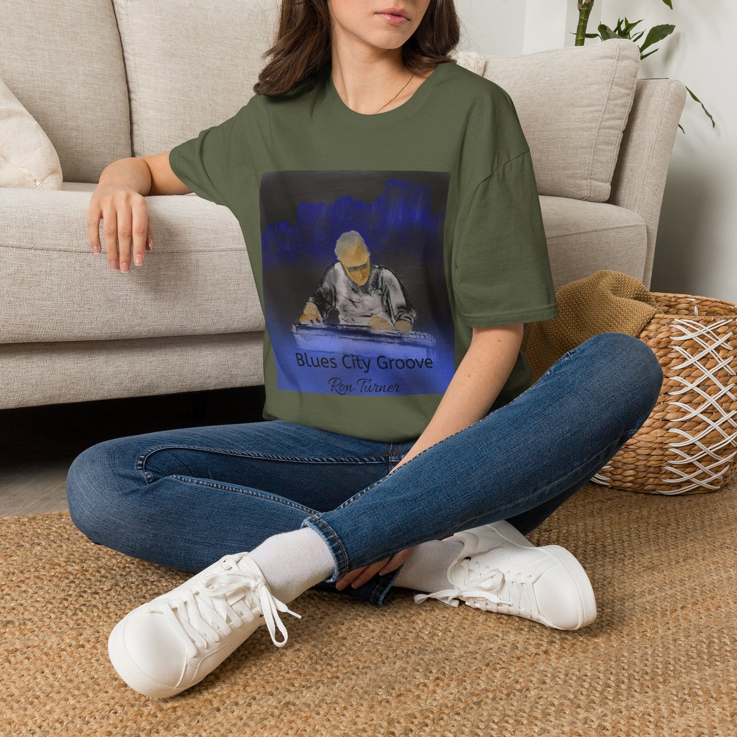 Blues City Groove, Steel Guitarist T-Shirt — Moody Nightclub Electronic Music Tee