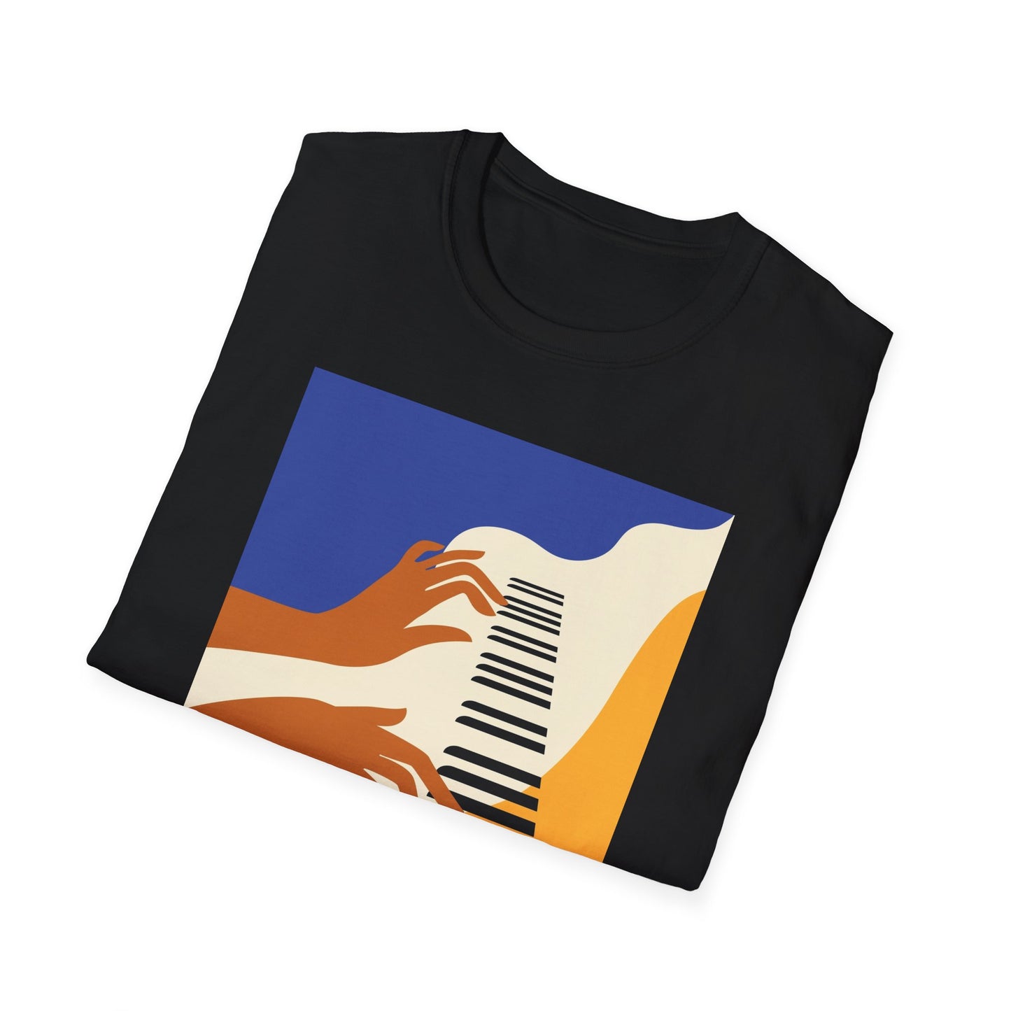 10%OFF at checkout! - Piano Hands Graphic T-Shirt — Abstract Music Art Tee