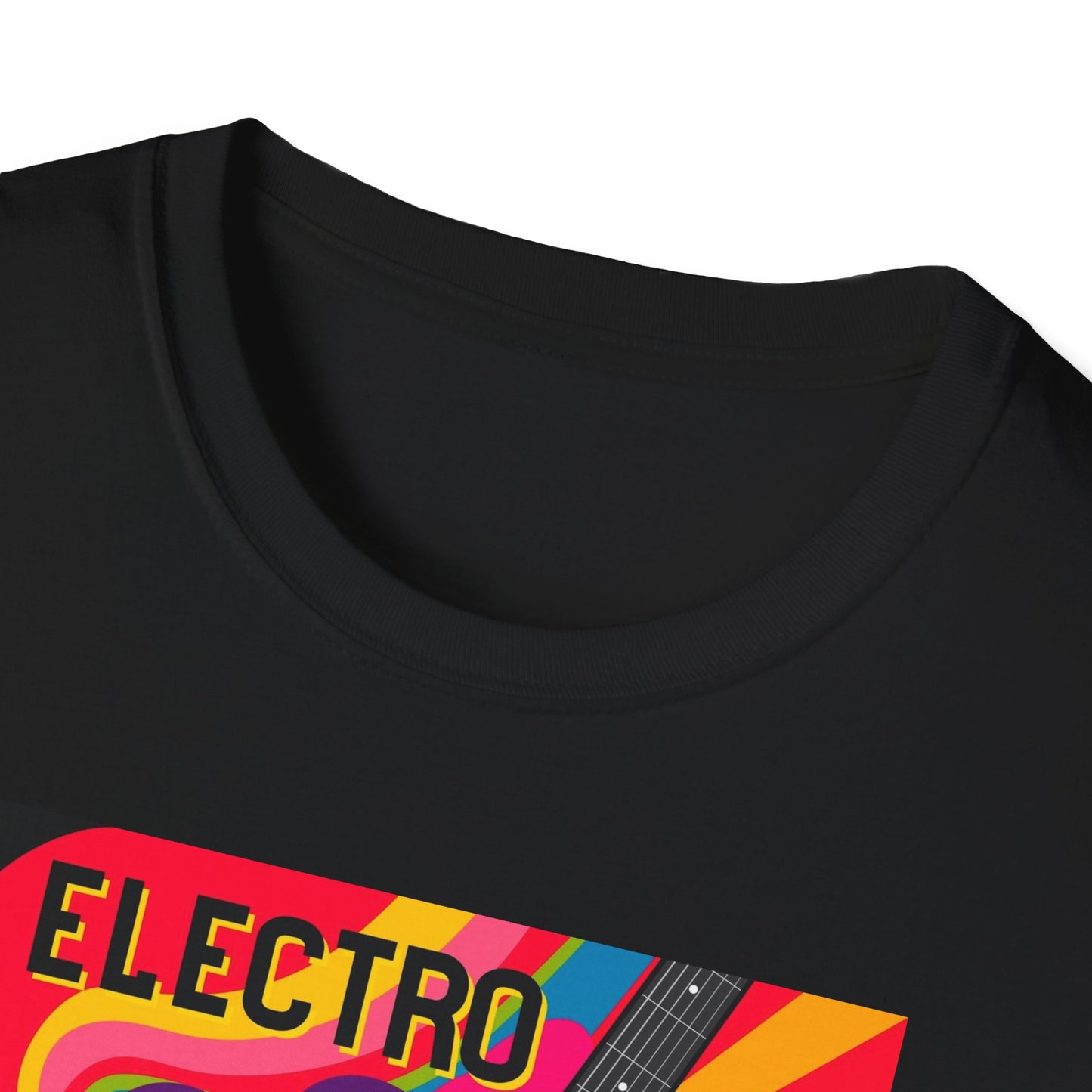 10%OFF at checkout! - Electro Guitar Poster T-Shirt — Retro Psychedelic Music Tee