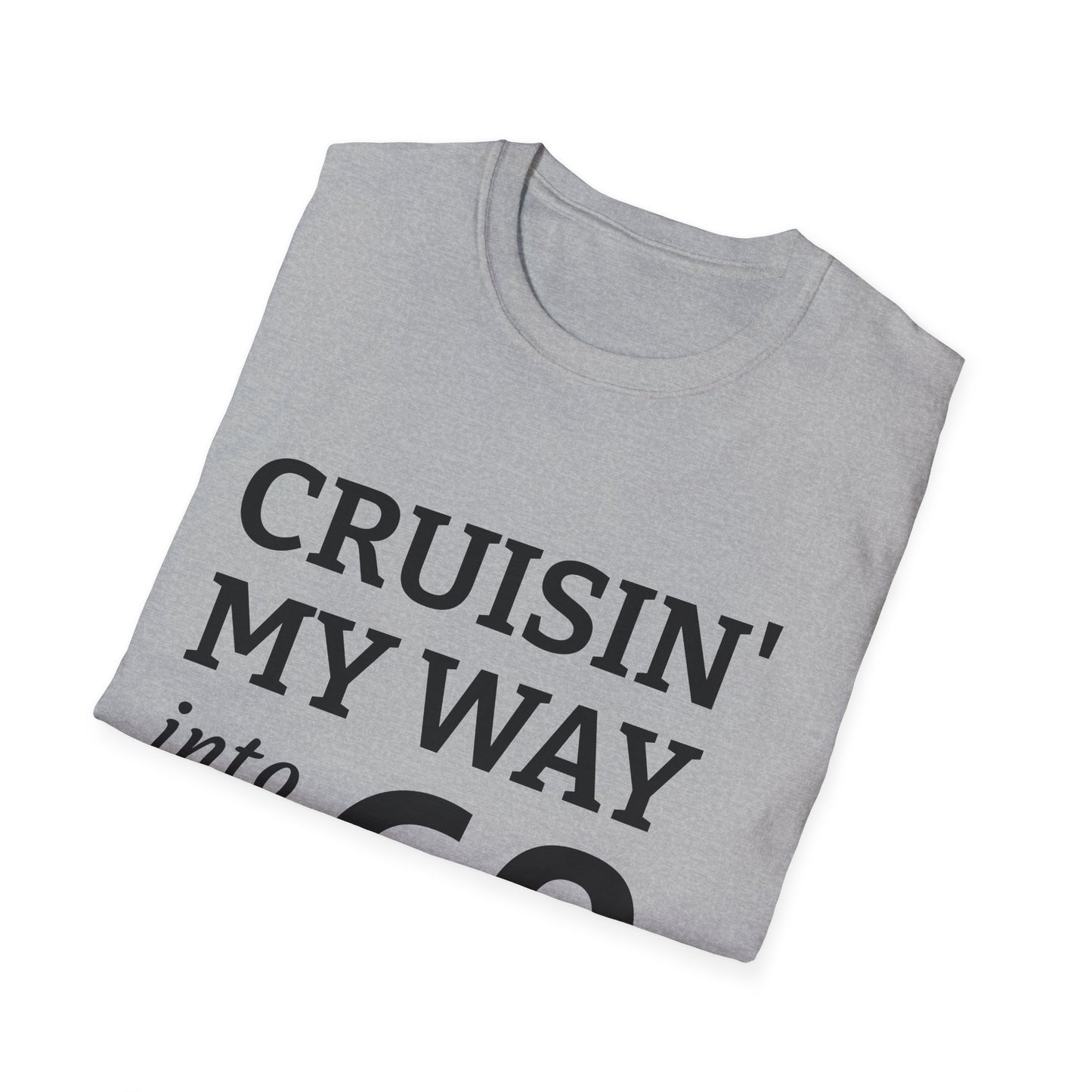 Cruisin' My Way into 60 T-Shirt - 60th Birthday Celebration Tee