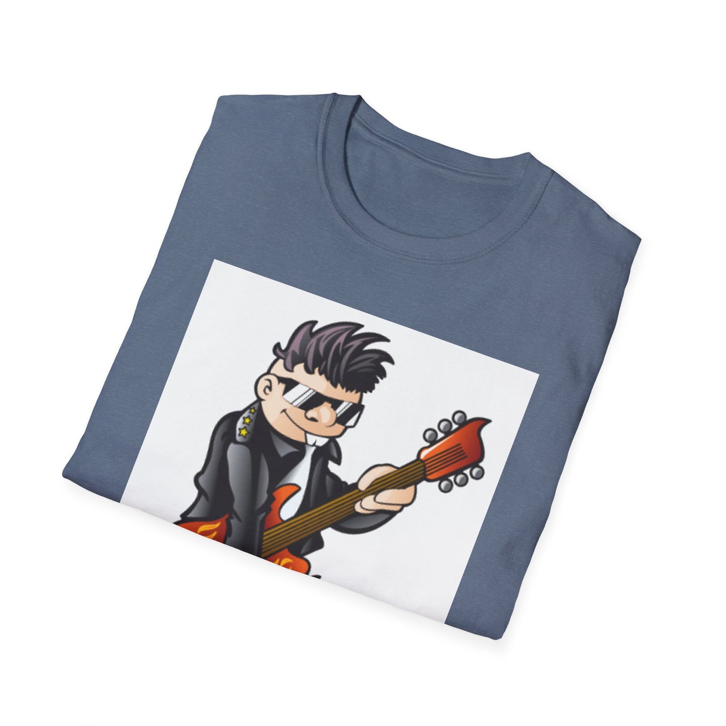 10%OFF at checkout! - Rock Guitarist T-Shirt — Cute Cartoon Electric Guitar Player Tee