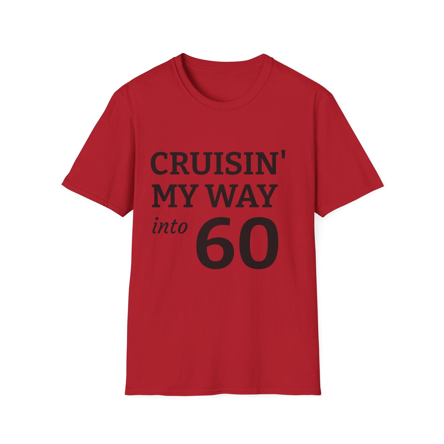 Cruisin' My Way into 60 T-Shirt - 60th Birthday Celebration Tee