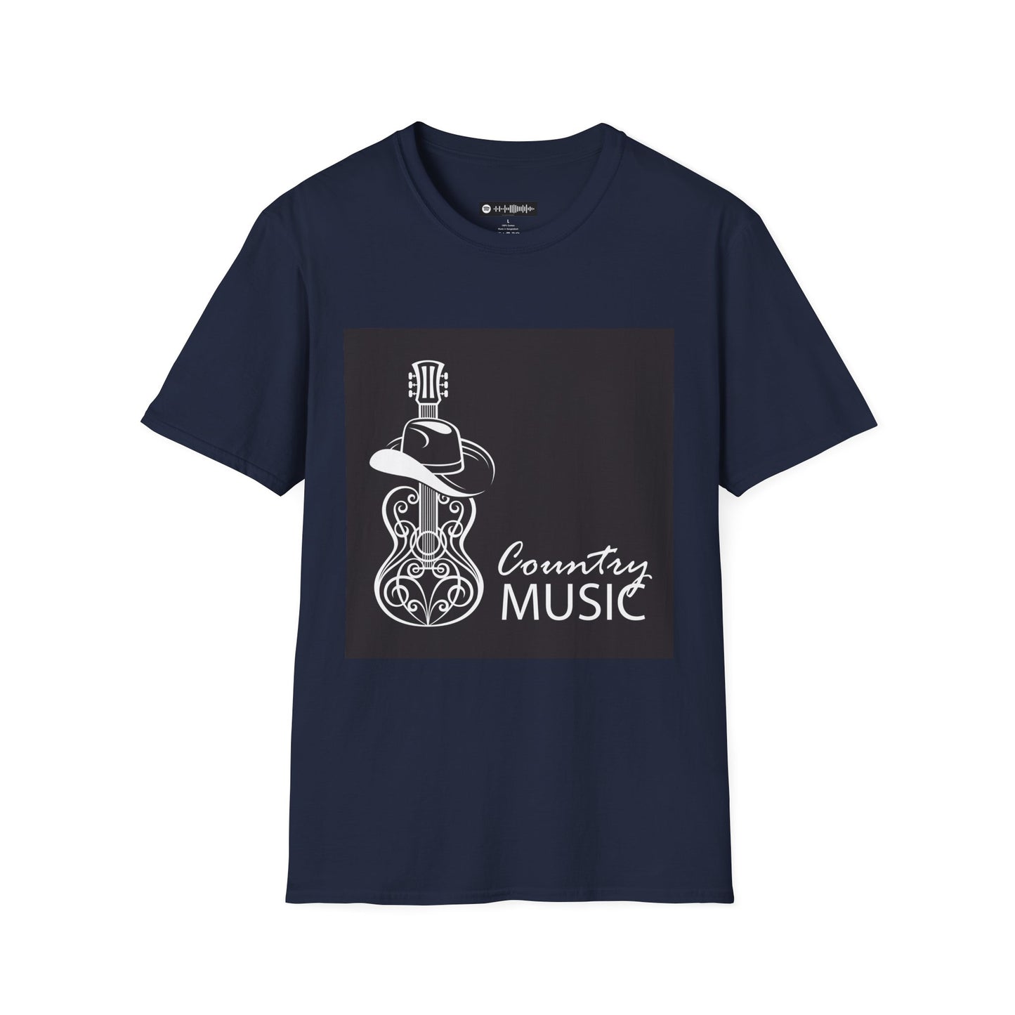 10% Off at checkout - Country Music T-Shirt — Guitar & Cowboy Hat Design