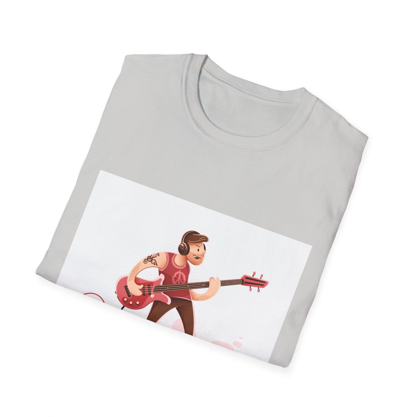 Bass Guitarist Graphic T-Shirt — Retro Bass Player Design for Musicians & Music Lovers