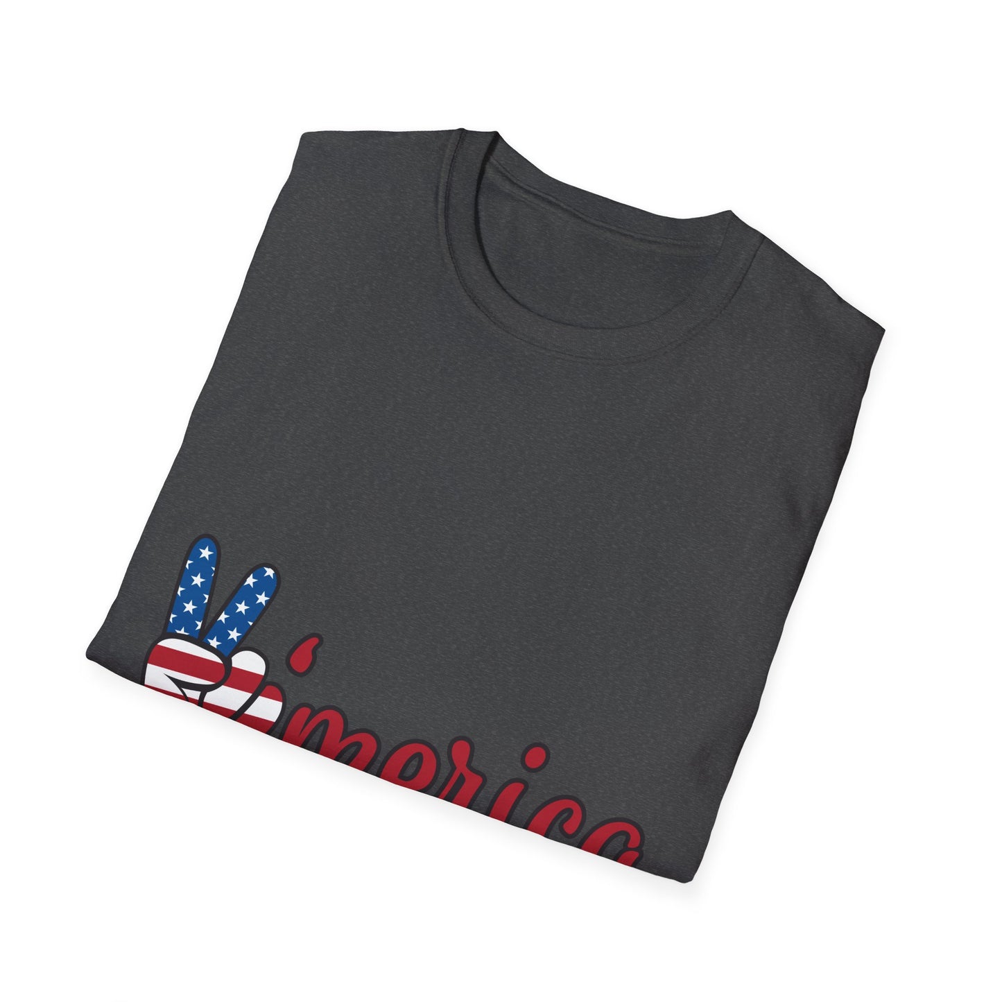 10%OFF at checkout! - 'Merica Flag Peace Sign T-Shirt — Patriotic 4th of July Tee