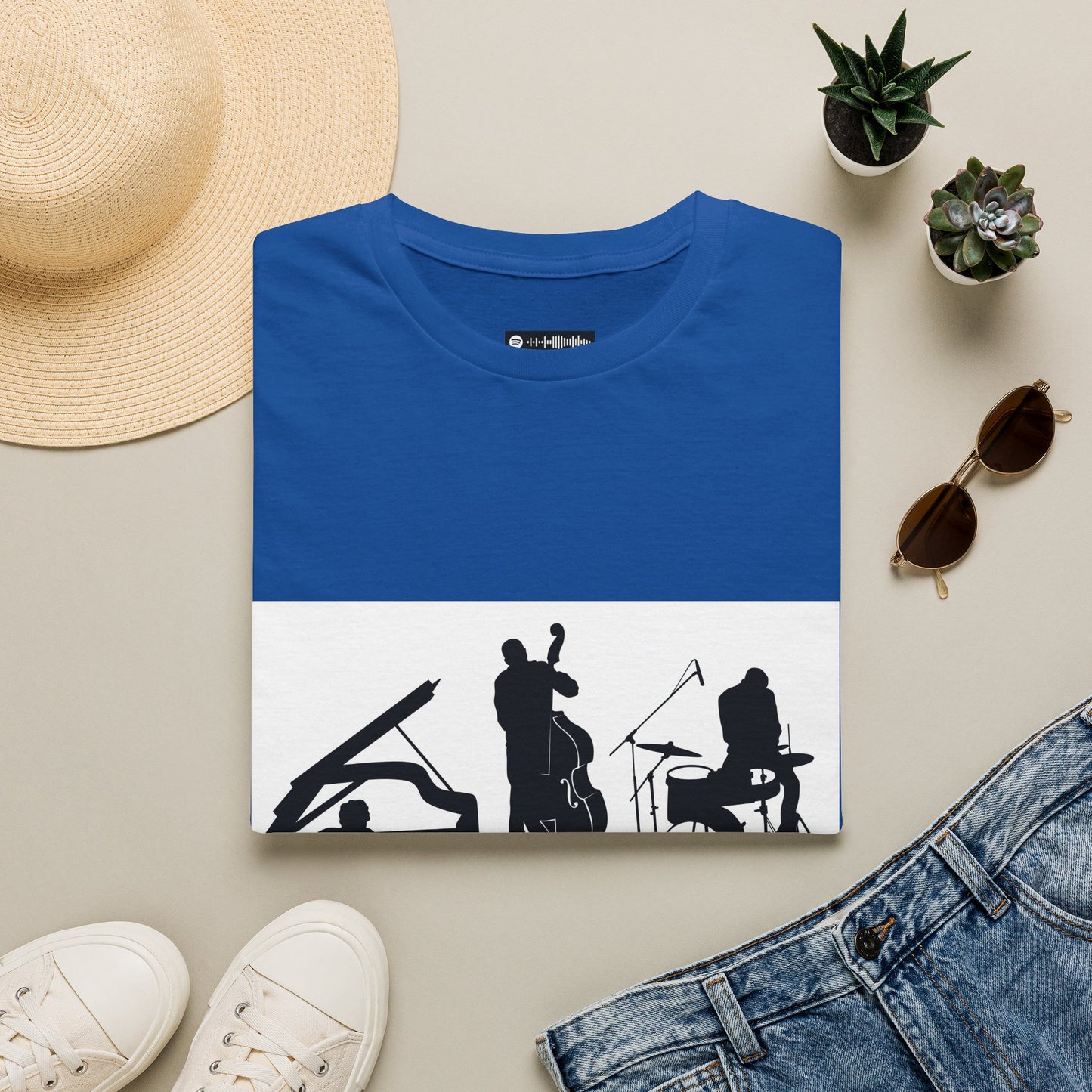 10% Off at checkout - Jazz Trio Silhouette T-Shirt — Piano, Bass & Drums Music Tee