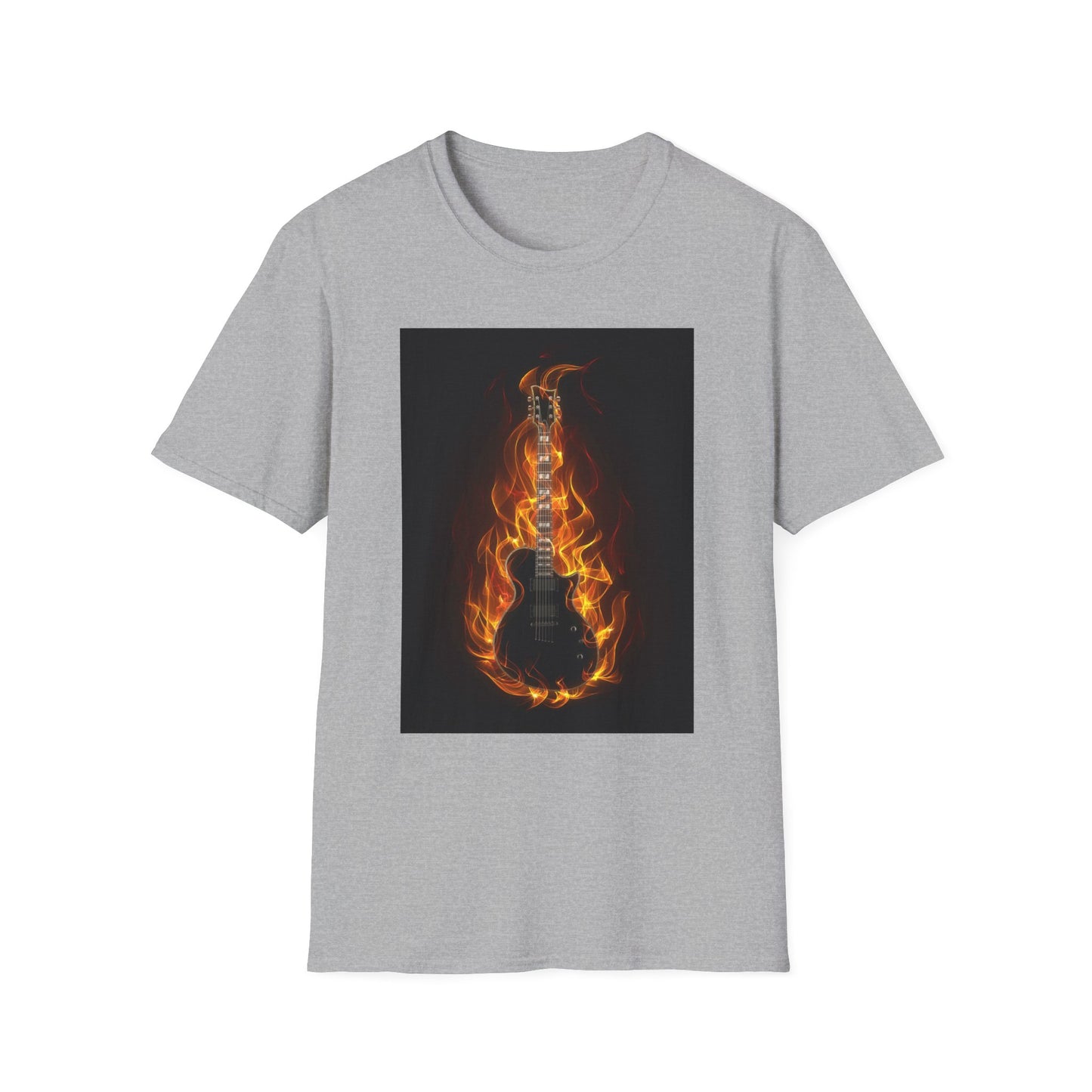 10%OFF at checkout! - Flaming Electric Guitar T-Shirt