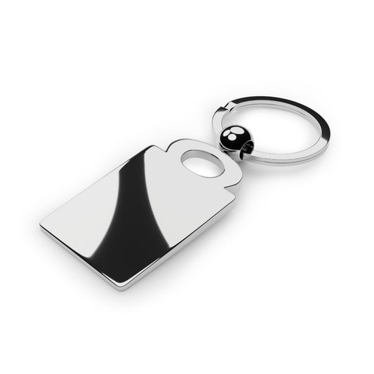 American Flag Electric Guitar Rectangle Keyring