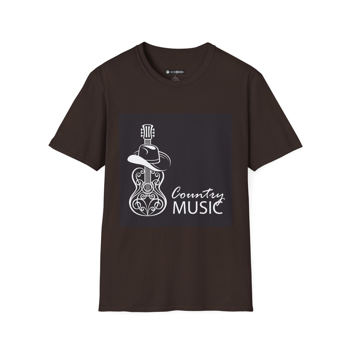 10% Off at checkout - Country Music T-Shirt — Guitar & Cowboy Hat Design