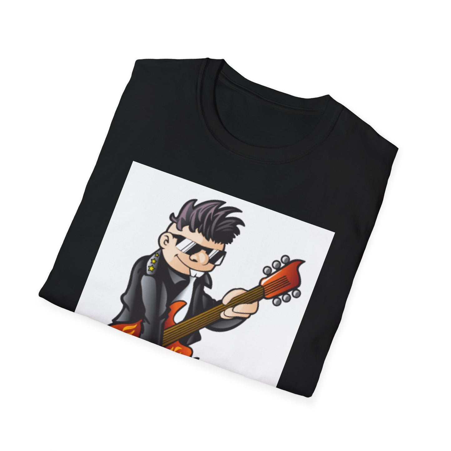 10%OFF at checkout! - Rock Guitarist T-Shirt — Cute Cartoon Electric Guitar Player Tee