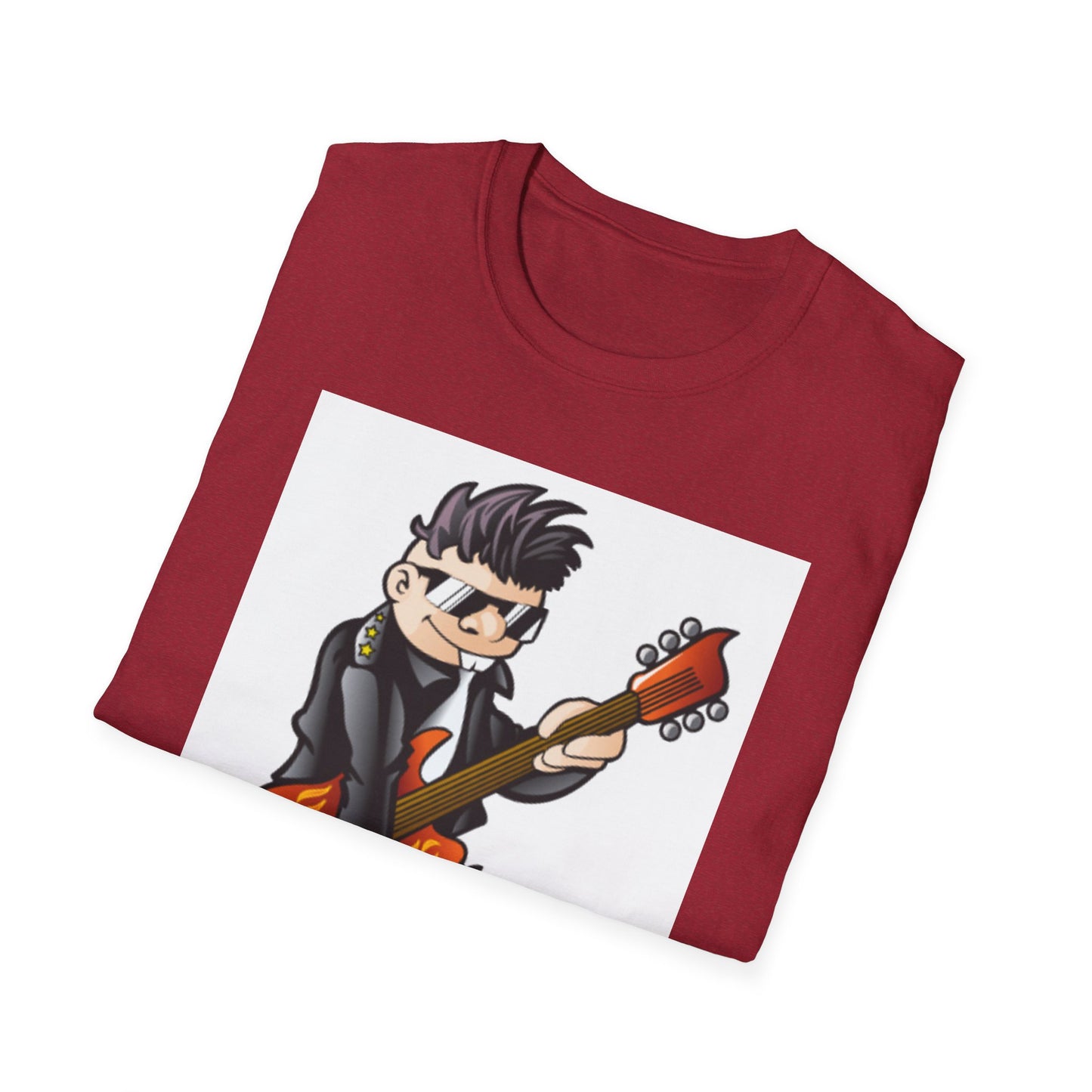 10%OFF at checkout! - Rock Guitarist T-Shirt — Cute Cartoon Electric Guitar Player Tee
