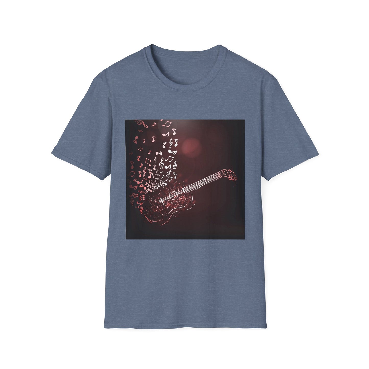 10%OFF at checkout! - Guitar Melody T-Shirt — Acoustic Guitar with Musical Notes Graphic