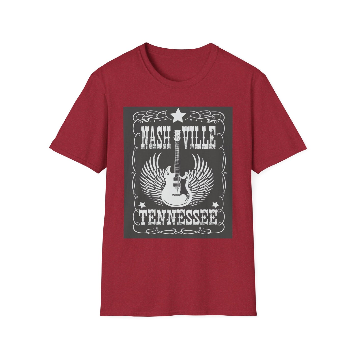 10%OFF at checkout! - Nashville Tennessee Guitar Wings T-Shirt