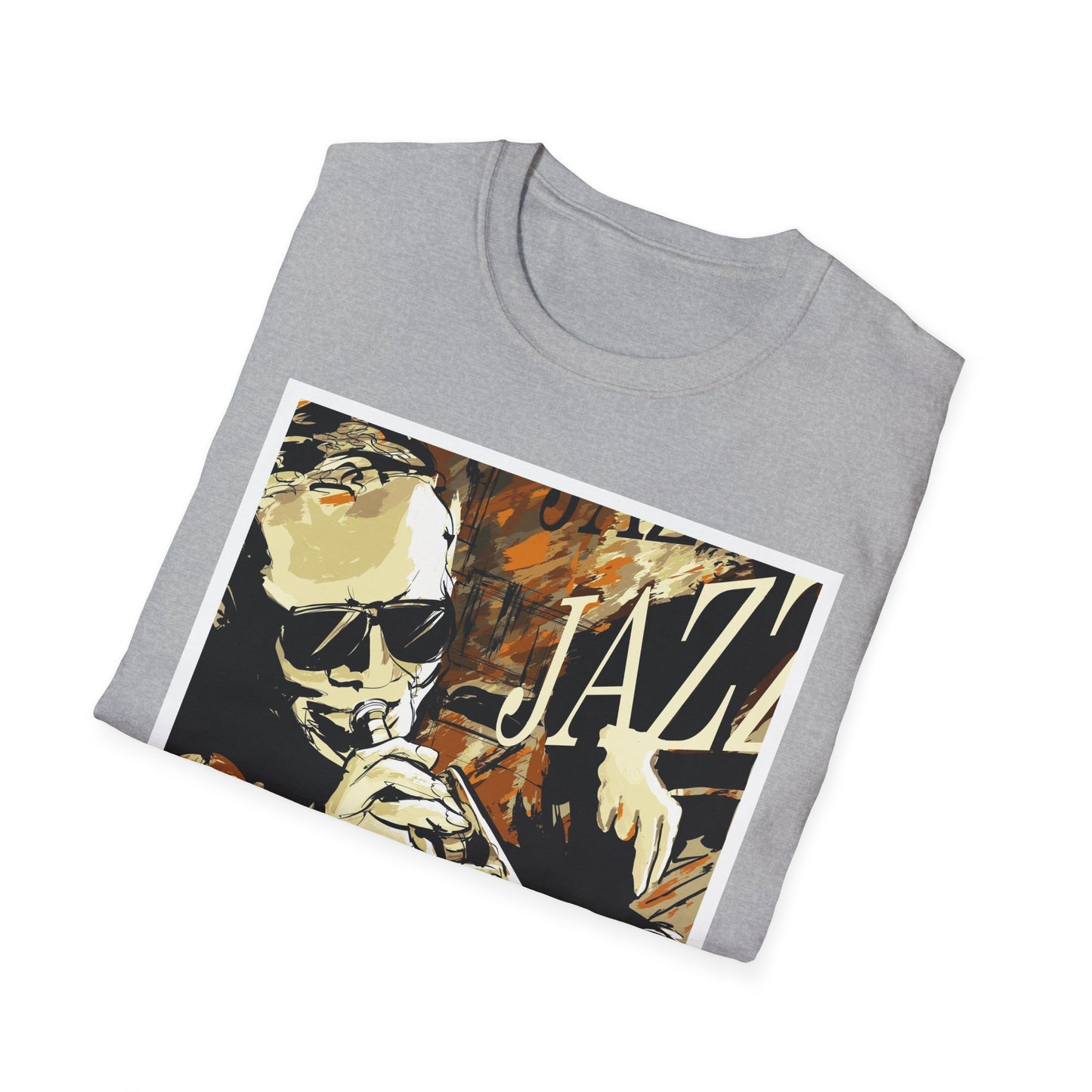 Jazz Trumpet Graphic T-Shirt — Vintage Sax/Trumpet Music Tee