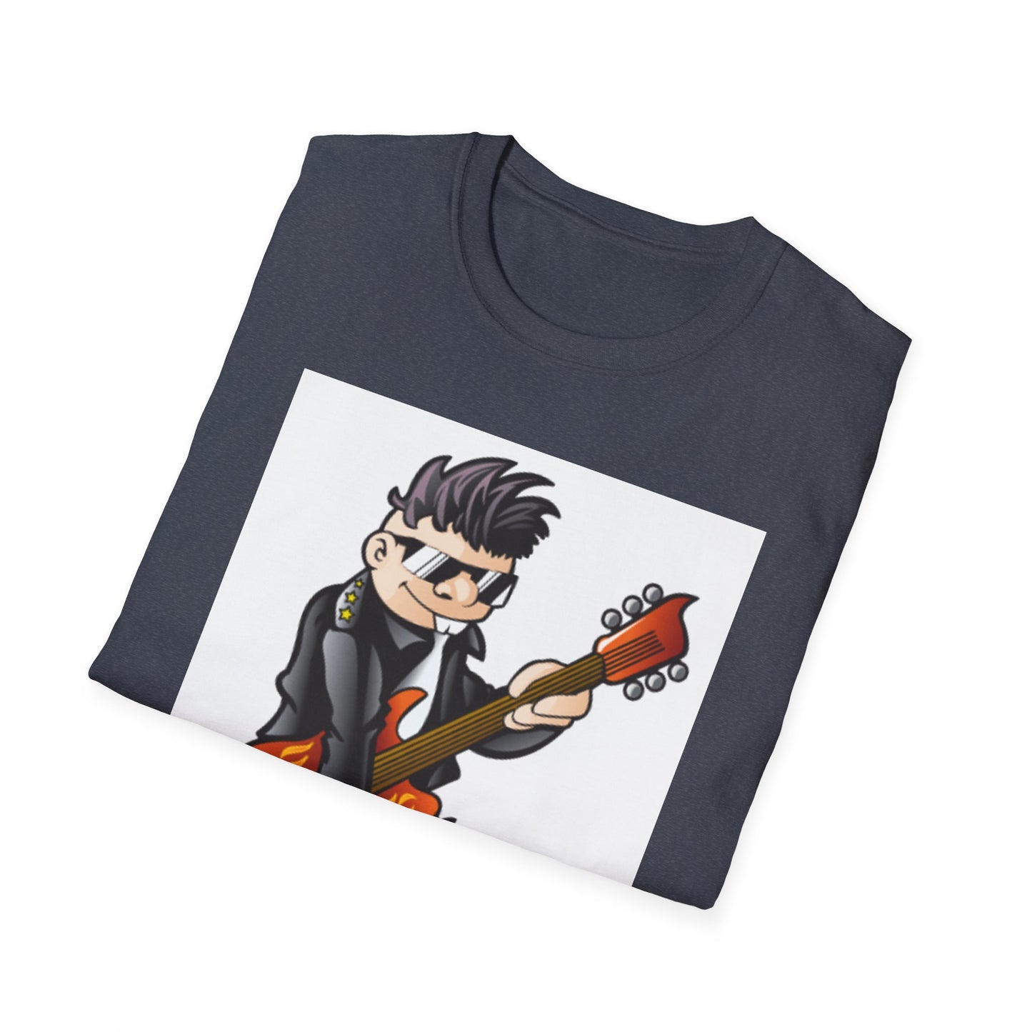 10%OFF at checkout! - Rock Guitarist T-Shirt — Cute Cartoon Electric Guitar Player Tee