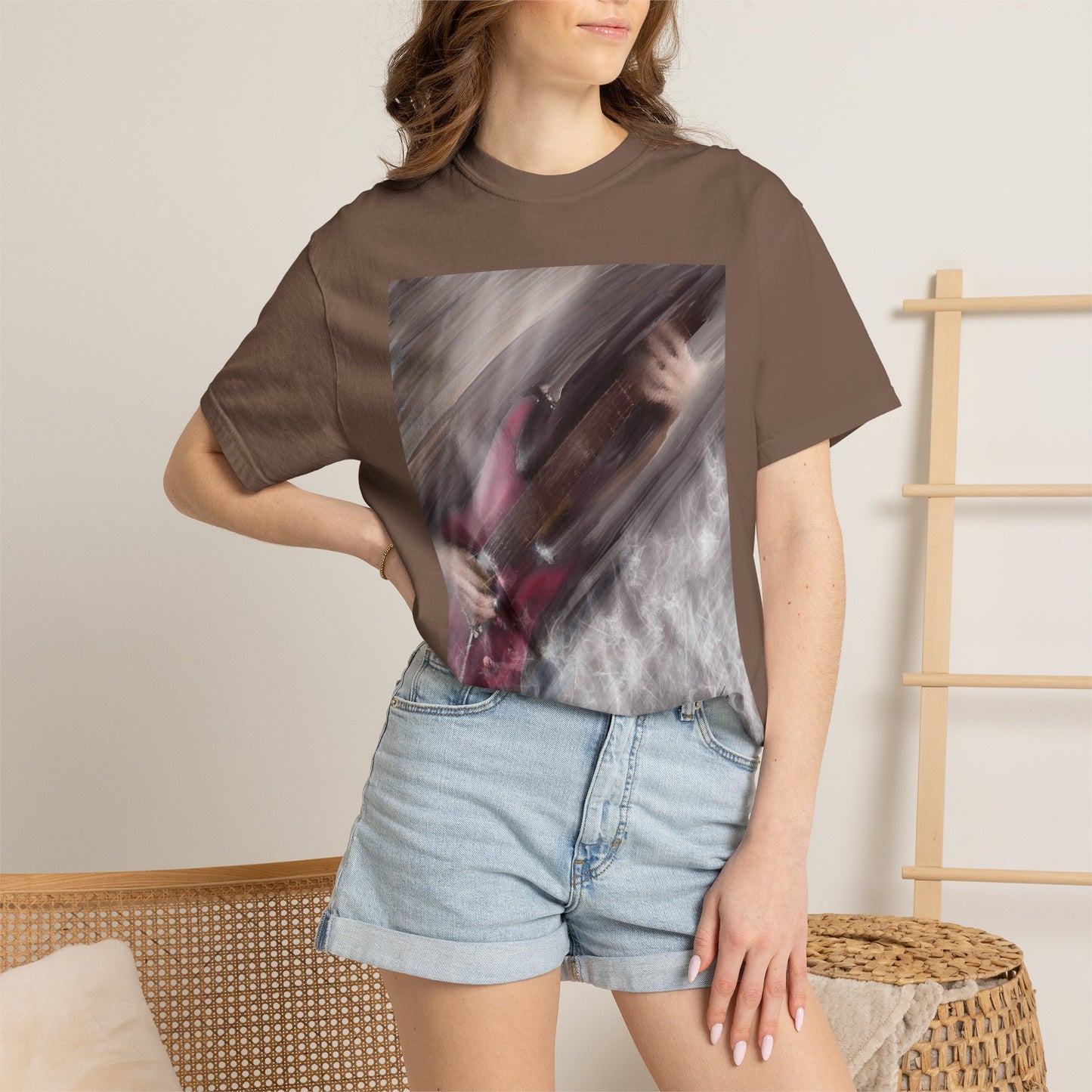 10%OFF at checkout! - Electric Motion Guitar T-Shirt, Red