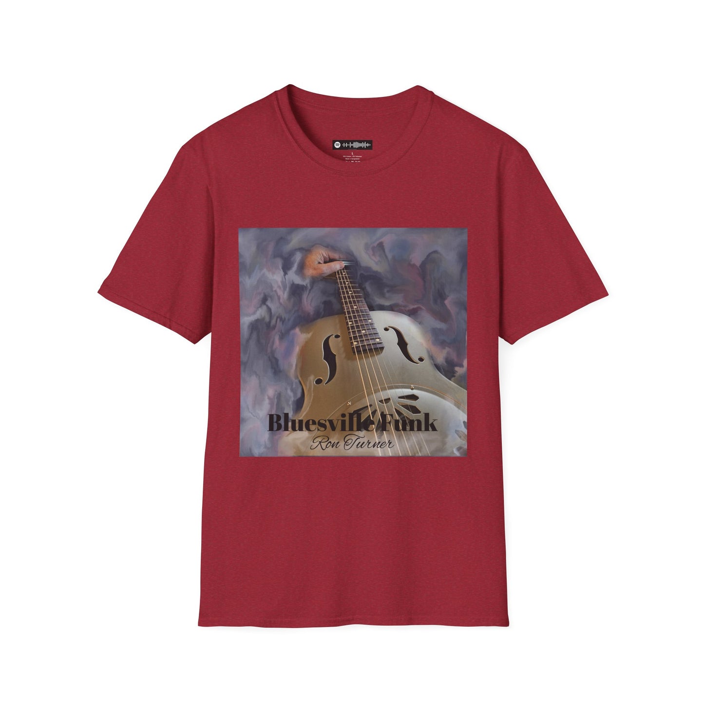 Bluesville Funk T-Shirt — Vintage Resonator Art Tee for Musicians & Music Lovers